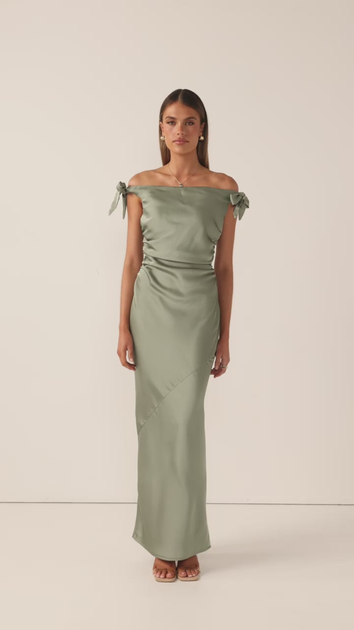 Meghan Maxi Dress - Green - Billy J