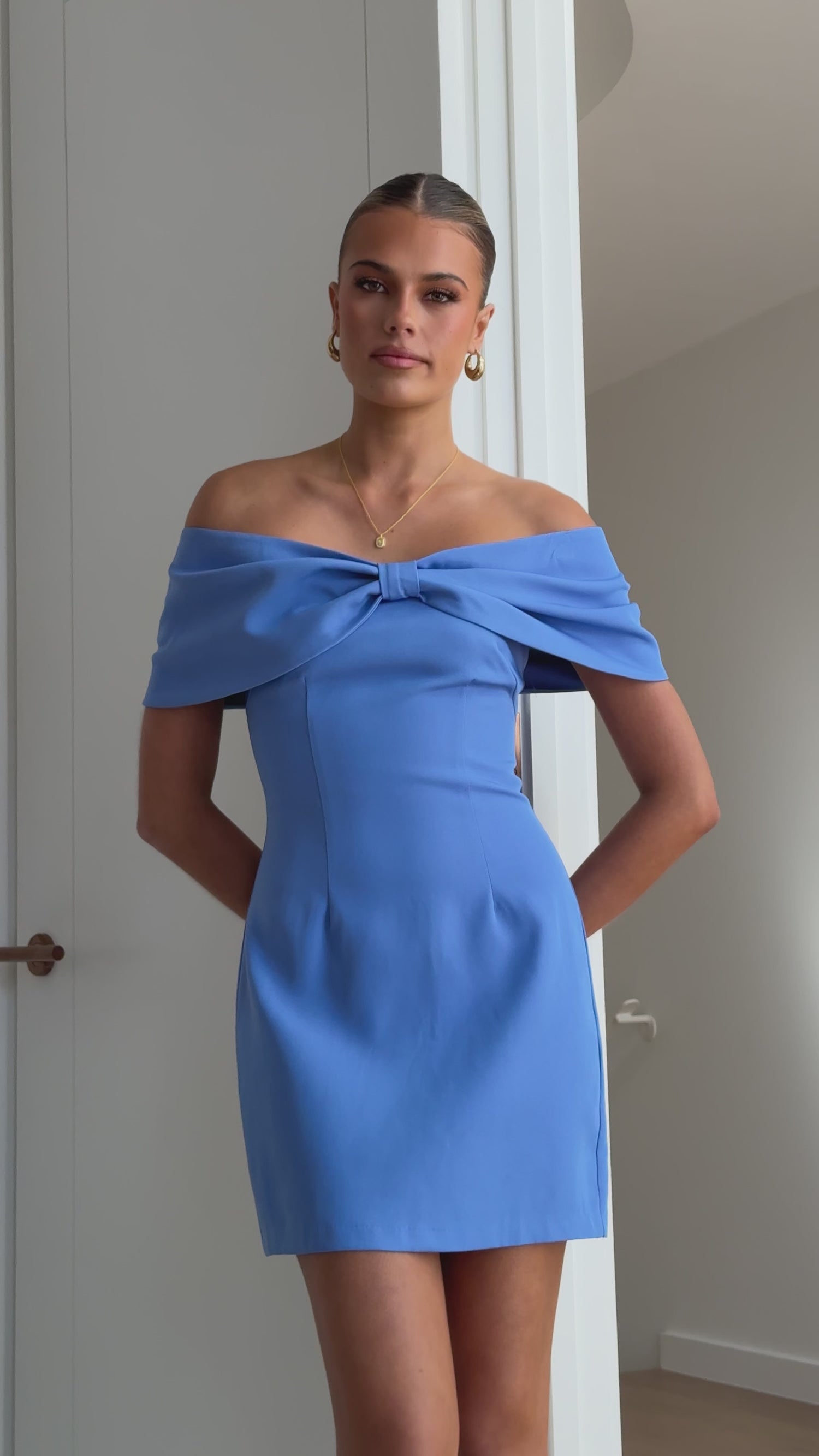 Mia Mini Dress - Blue - Billy J