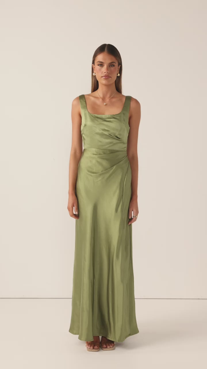 Alaria Maxi Dress - Olive - Billy J