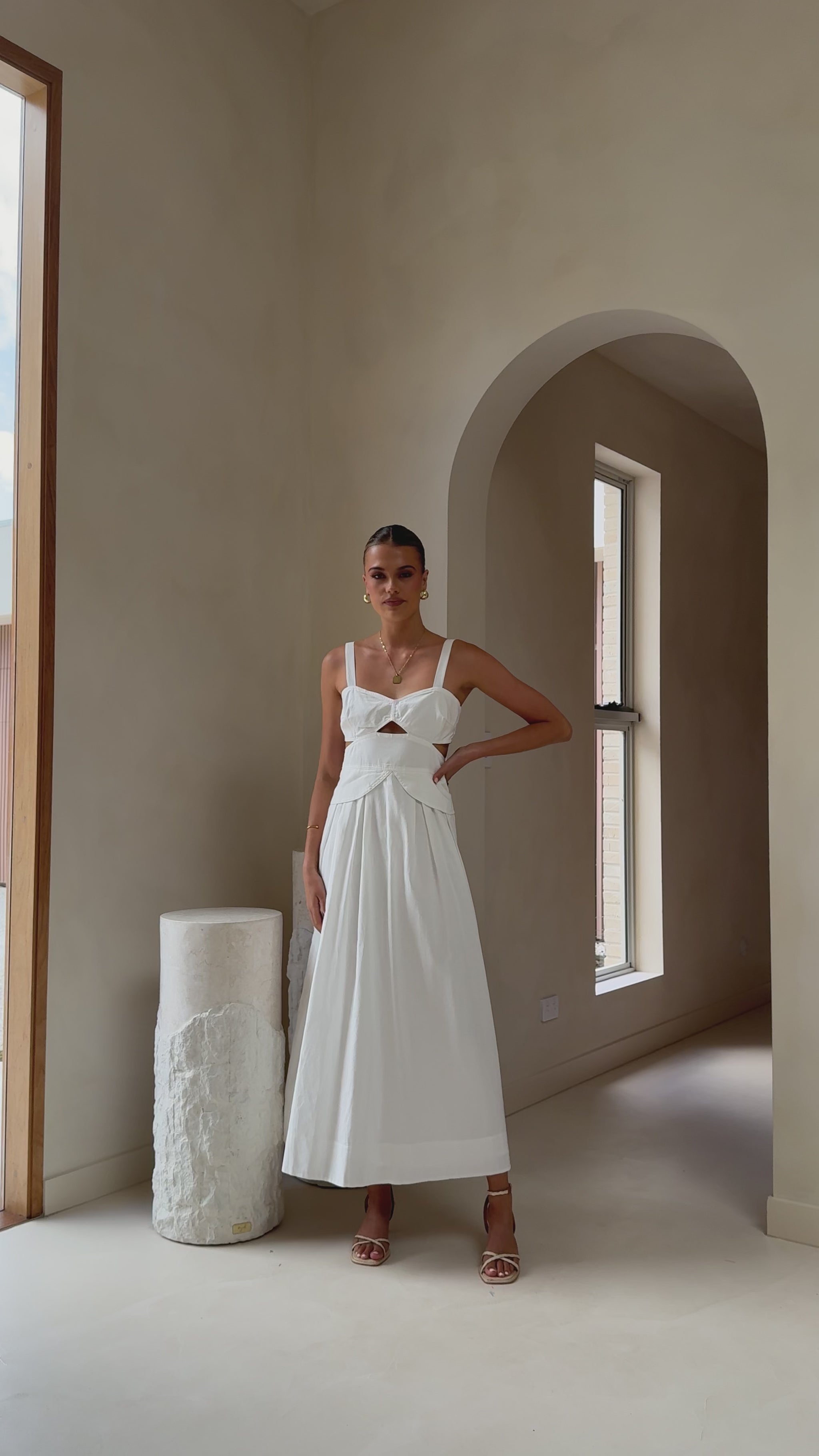 Harleigh Maxi Dress - White - Billy J