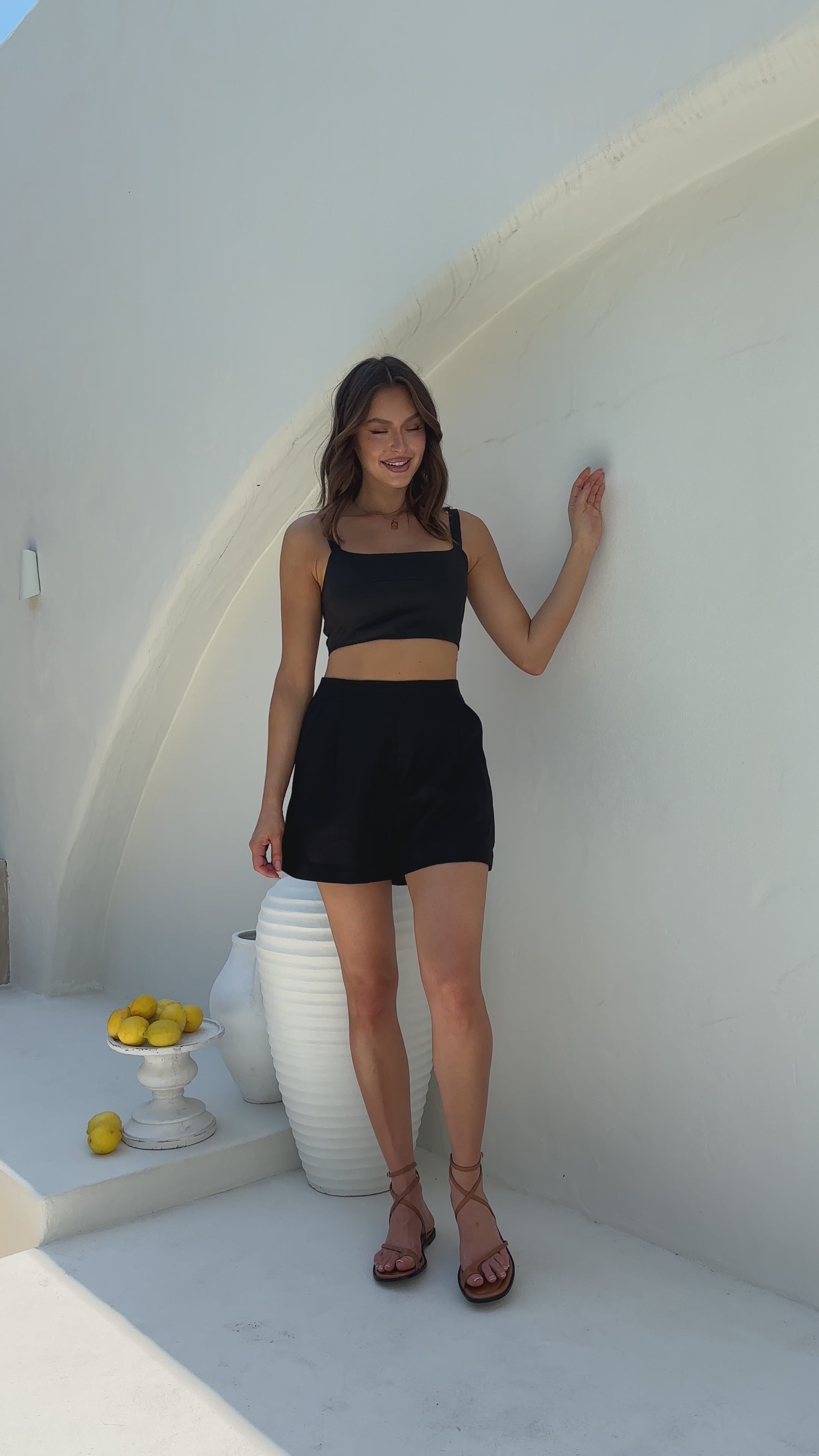 Load video: Tillie Shorts - Black - Billy J