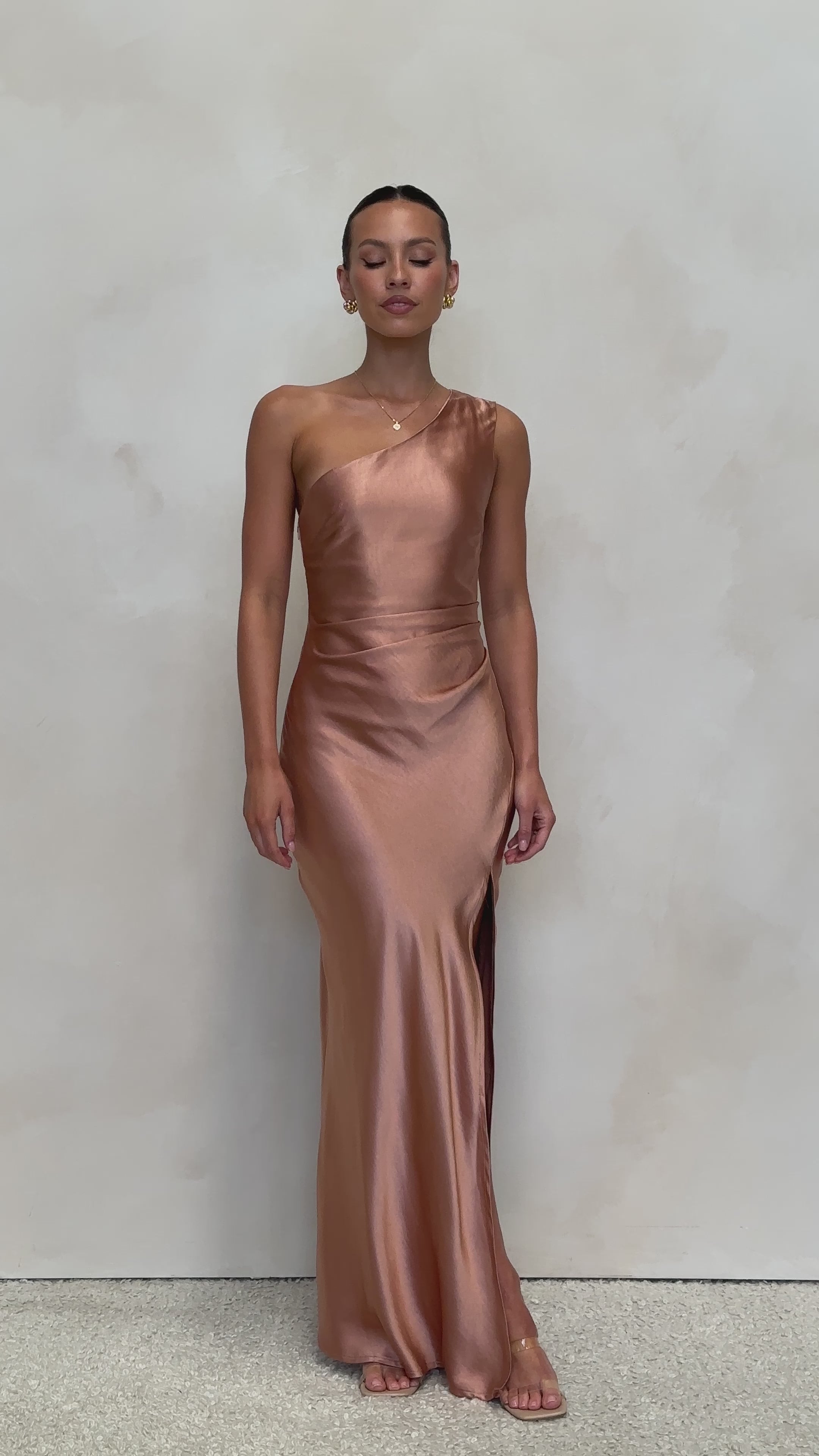 Load video: Victoria Maxi Dress - Clay