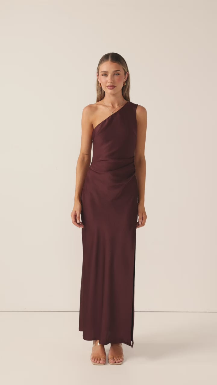Victoria Maxi Dress - Chocolate - Billy J
