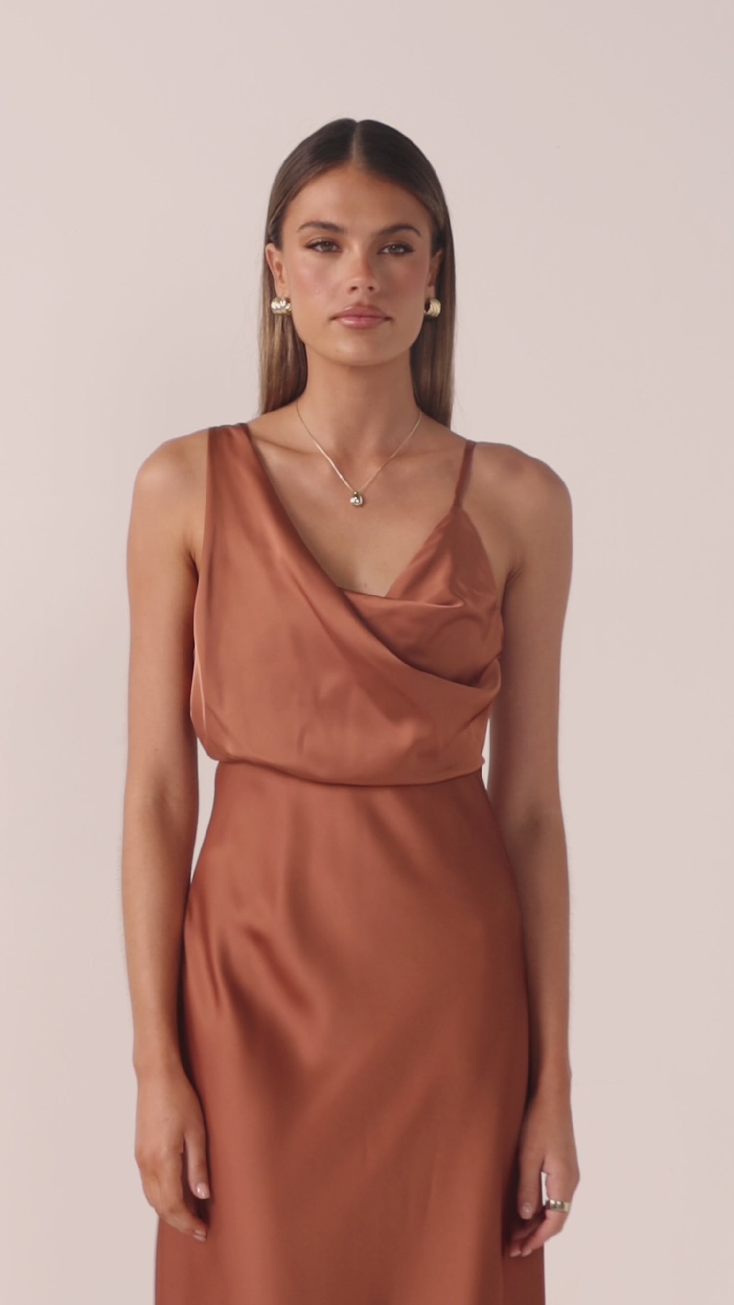 Audrey Maxi Dress - Copper - Billy J