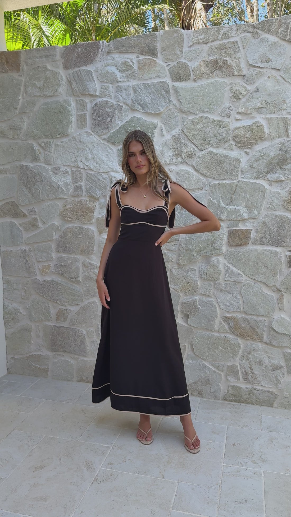 Beverly Maxi Dress - Black - Billy J
