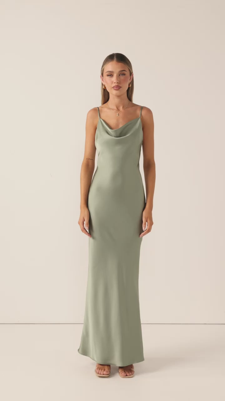 Load video: Willow Maxi Dress - Green
