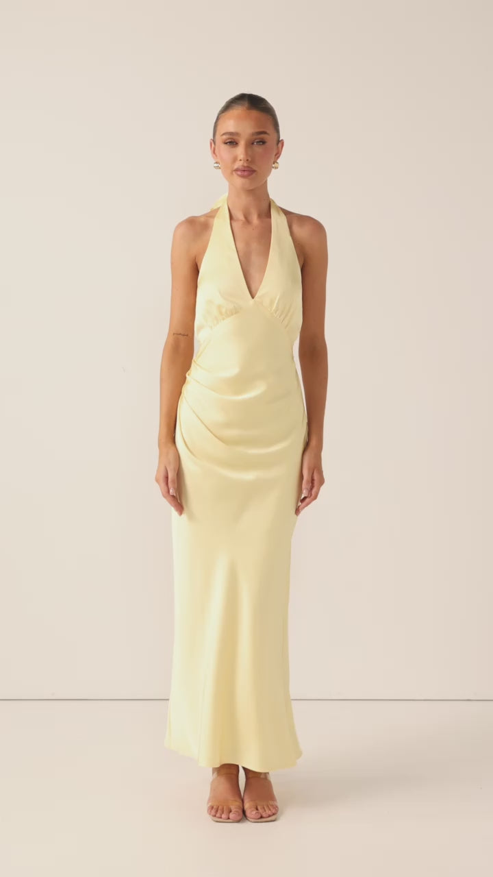 Sylvie Maxi Dress - Lemon - Billy J