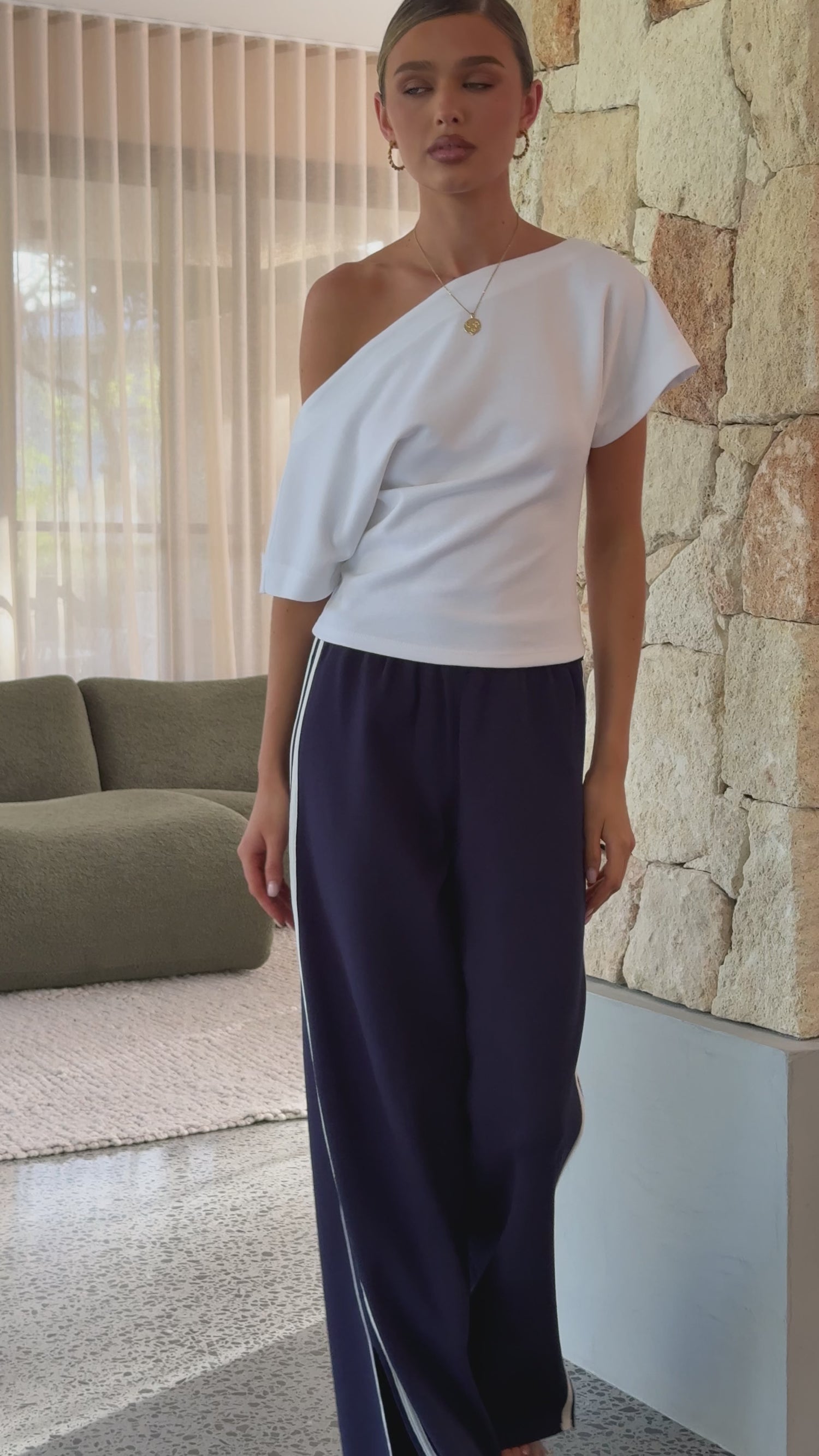 Jaysha Pants - Navy/White - Billy J