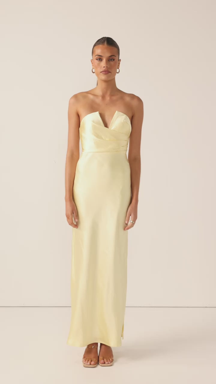Valerie Maxi Dress - Yellow - Billy J