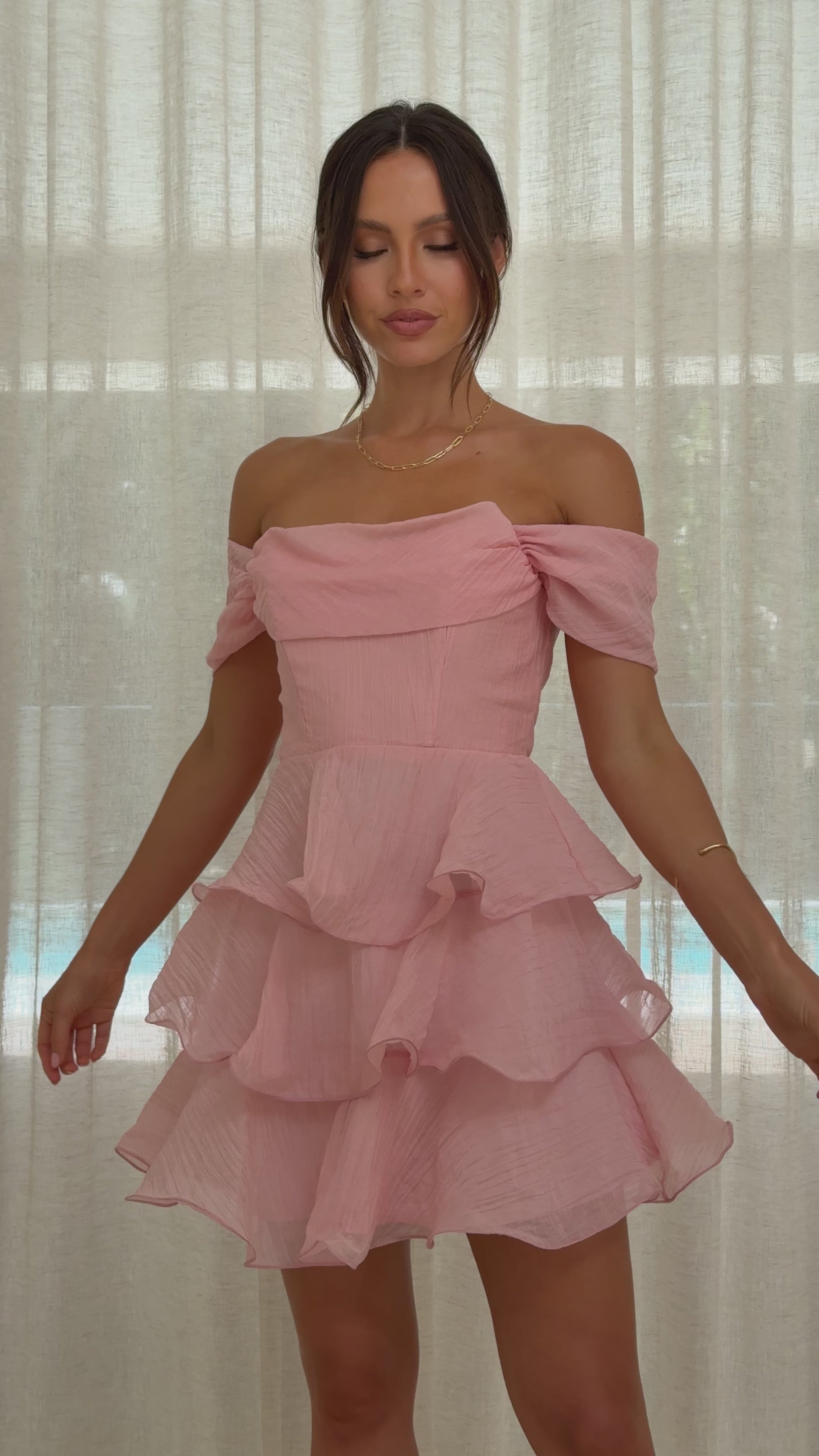 Lanelle Mini Dress - Pink - Billy J