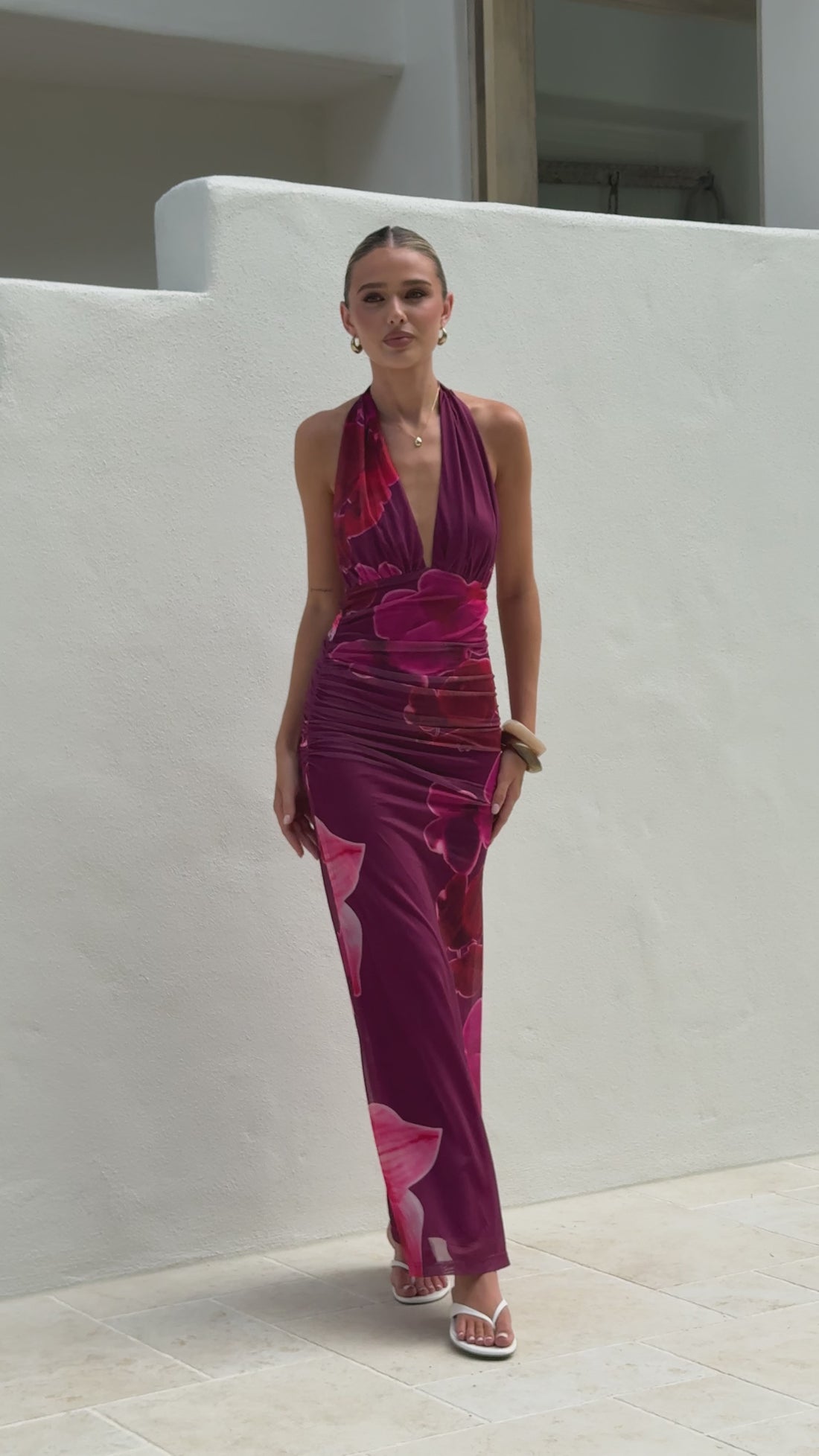 Dally Maxi Dress - Fuchsia - Billy J