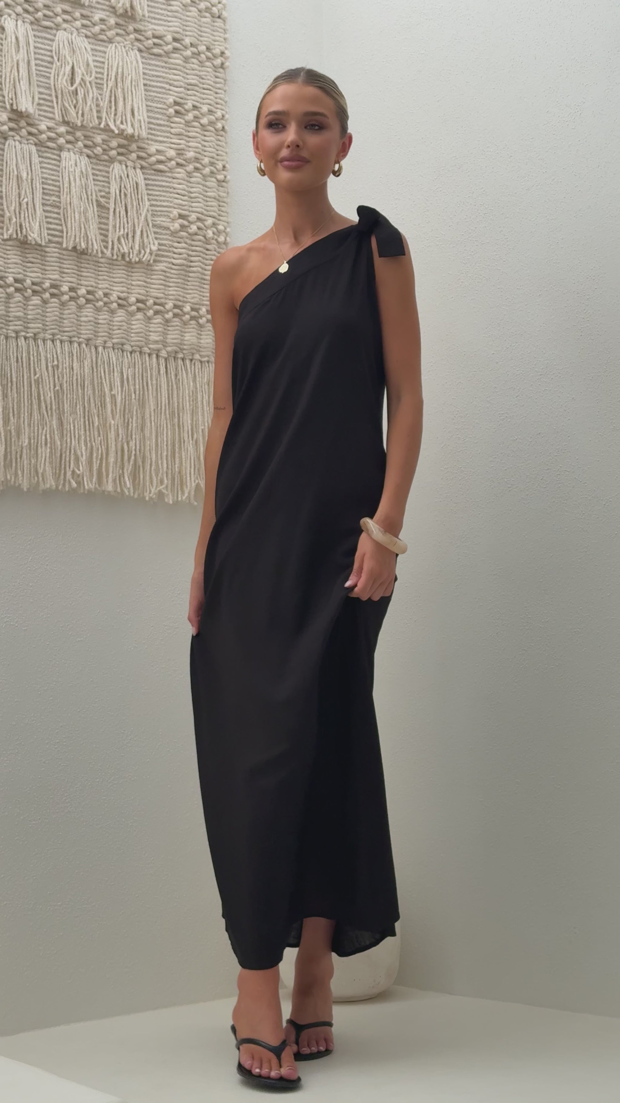 Hallie Maxi Dress - Black - Billy J