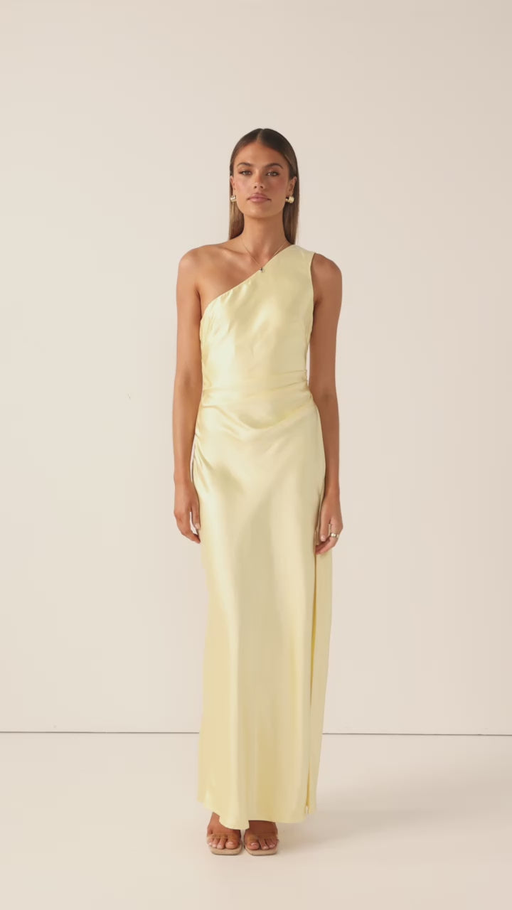 Load video: Victoria Maxi Dress - Yellow - Billy J
