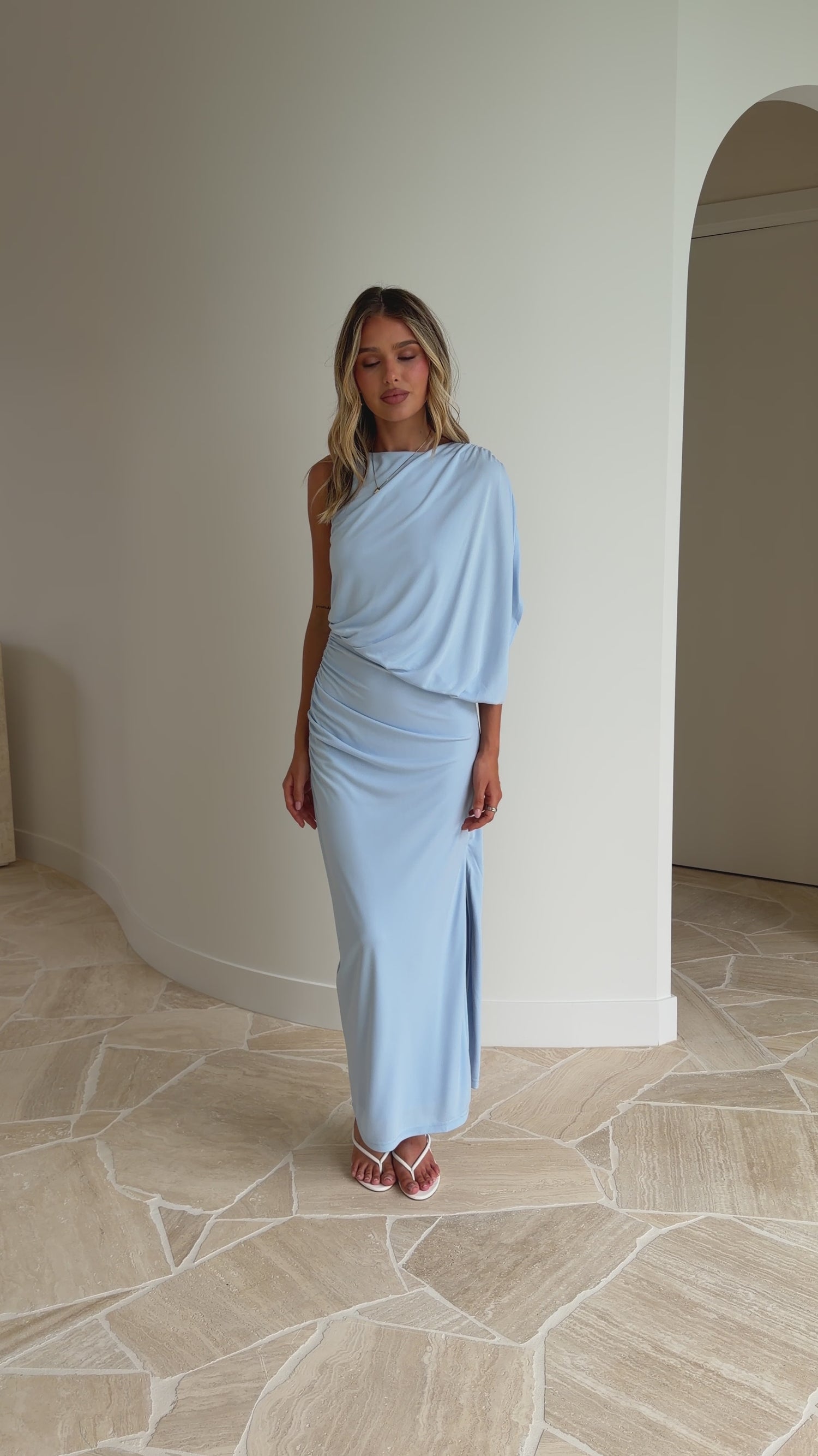 Mareva Maxi Dress - Blue - Billy J