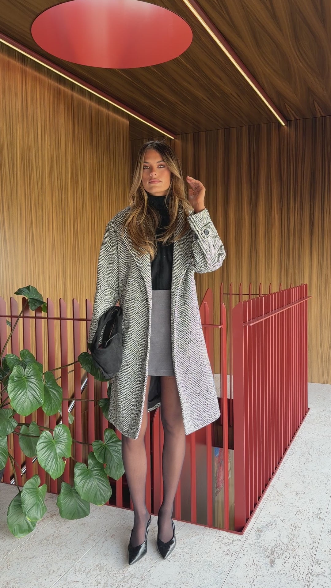 Avery Coat - Grey Tweed - Billy J