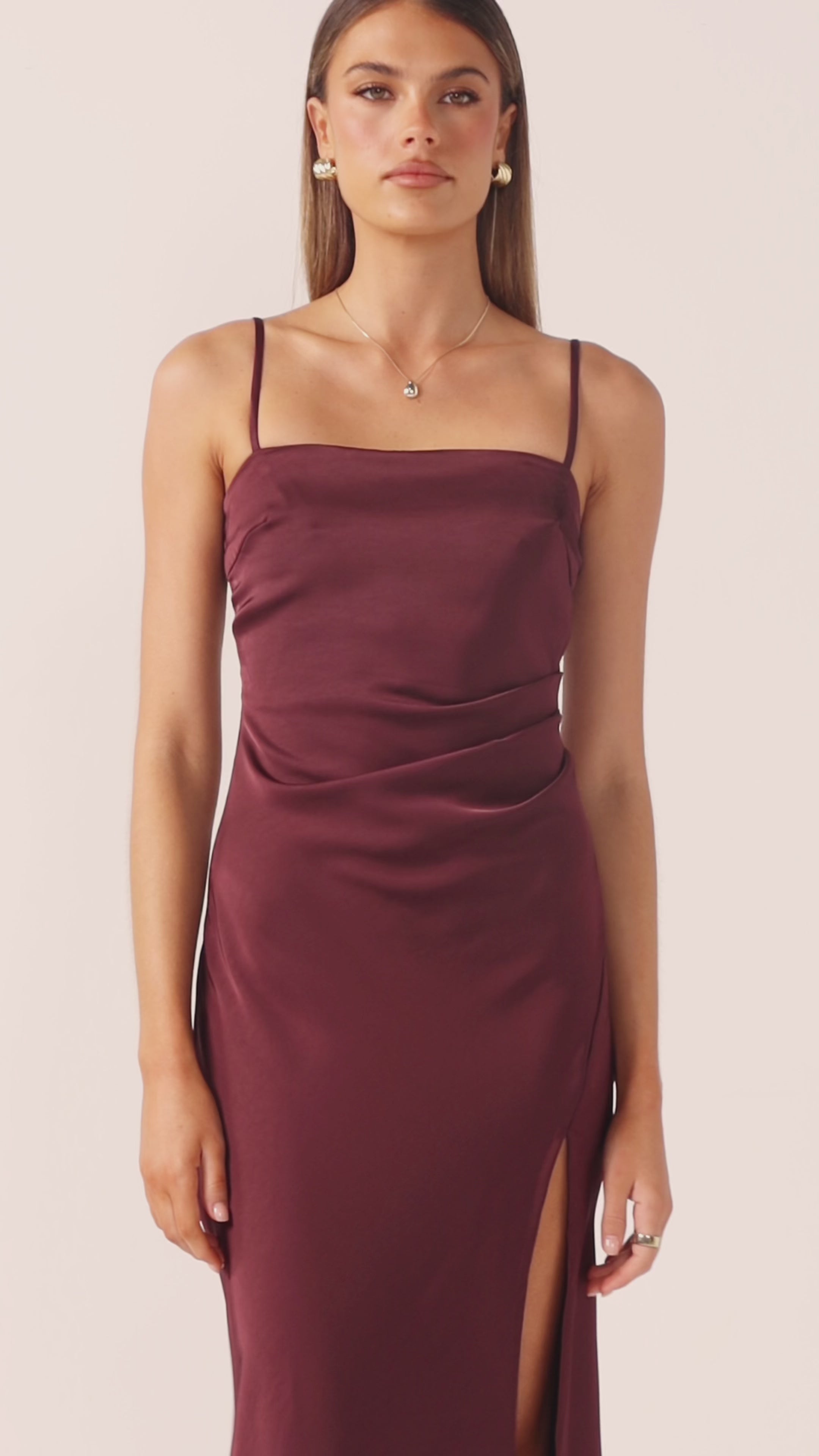 Load video: Ilana Maxi Dress - Chocolate