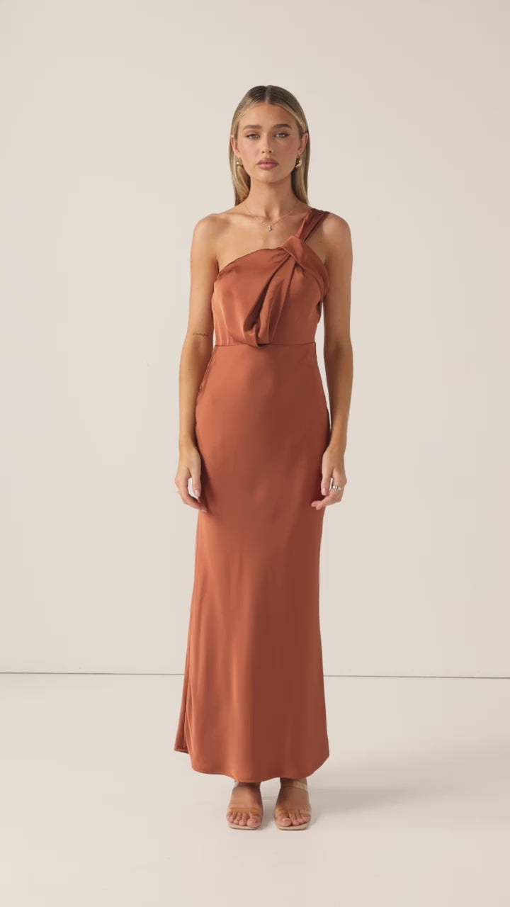 Greta Maxi Dress - Copper - Billy J