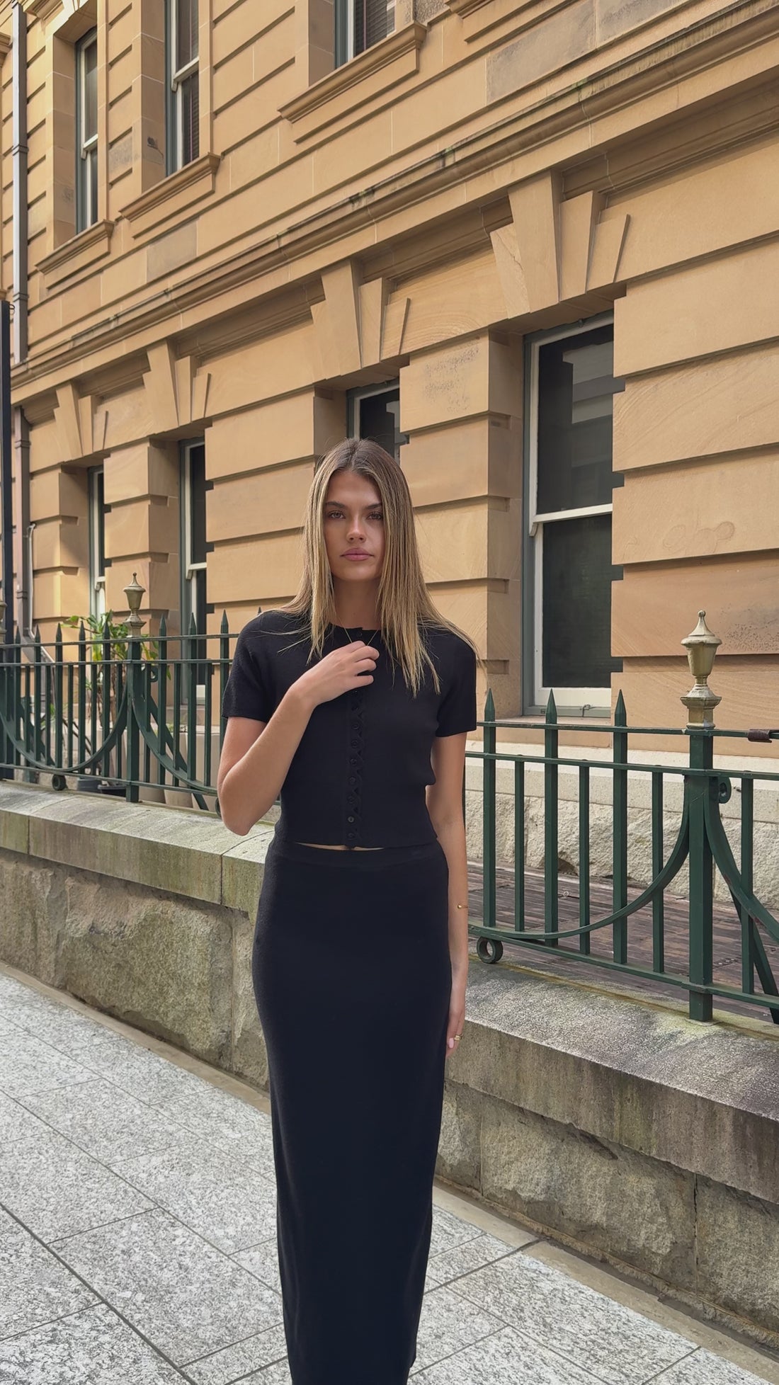 Xanthe Knit Top - Black - Billy J