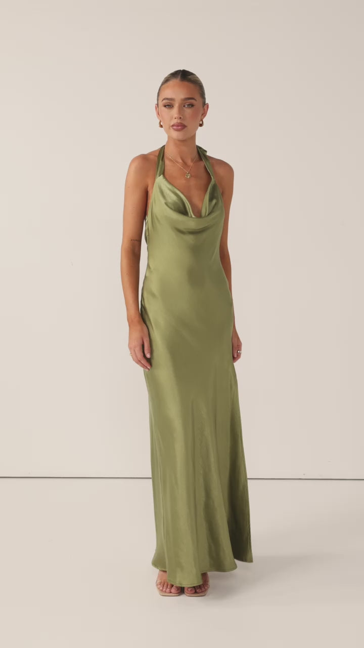 Sian Maxi Dress - Olive - Billy J