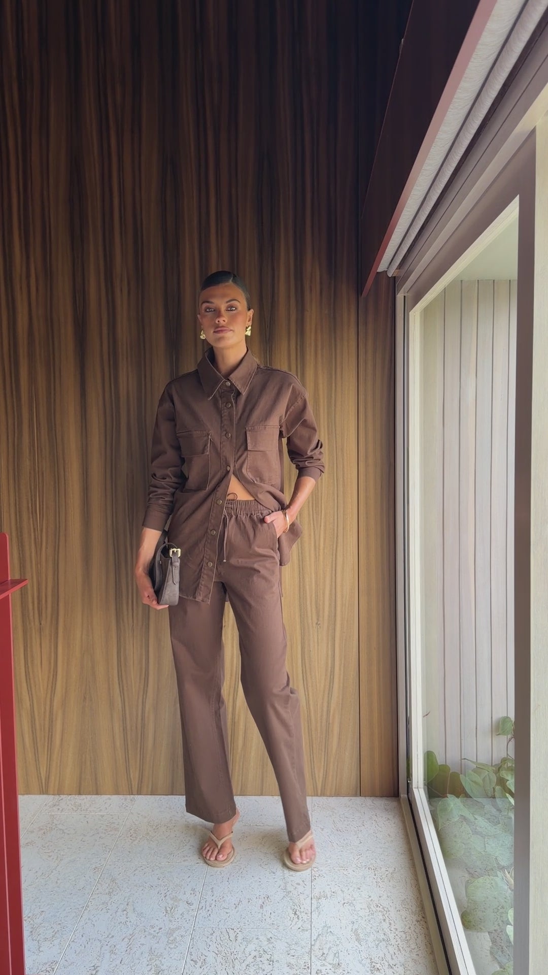 Zenia Denim Pants - Chocolate - Billy J