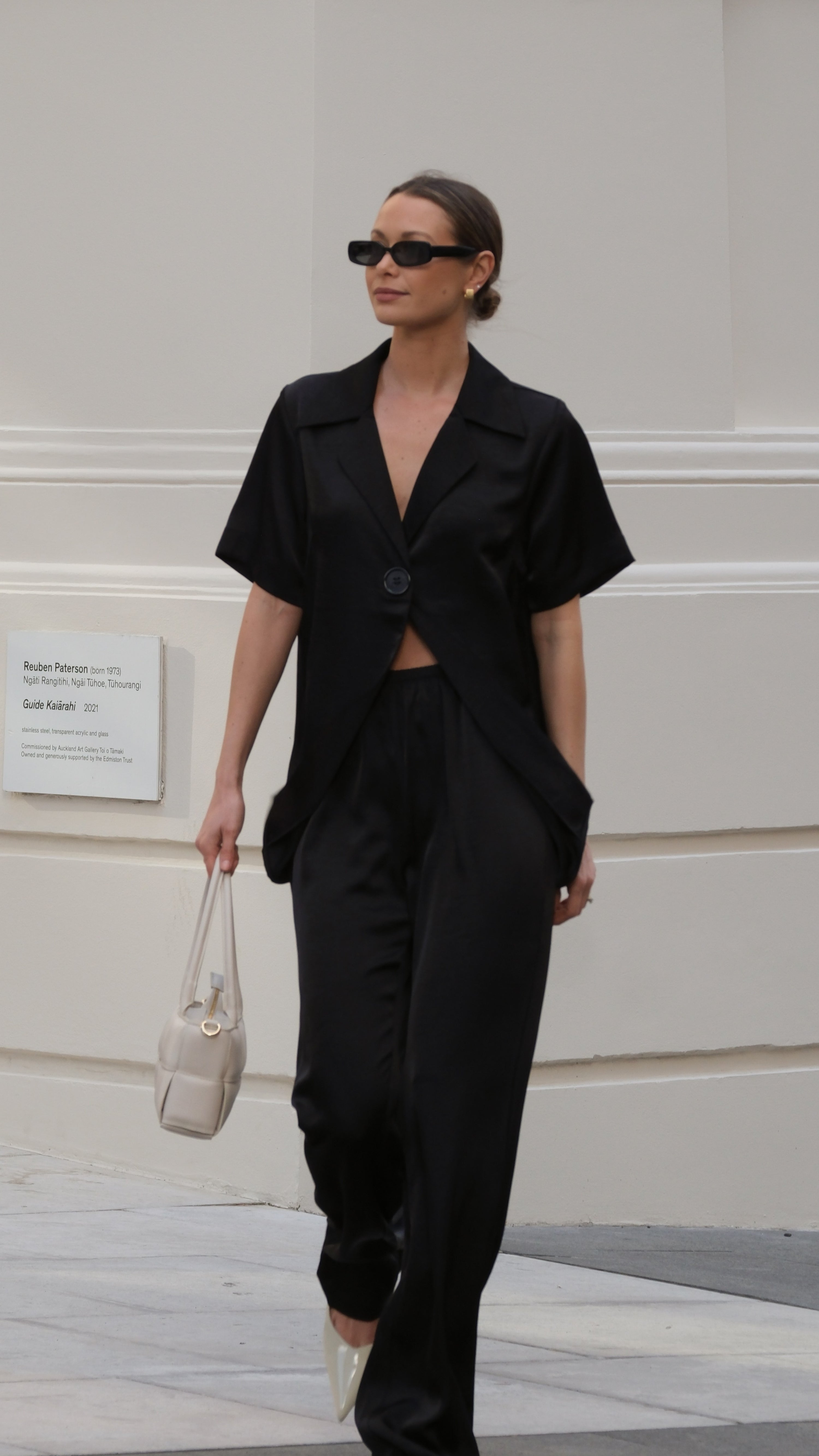 Imogen Button Shirt - Black - Billy J