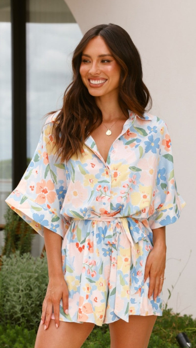 Ember Playsuit - Blue Summer - Billy J
