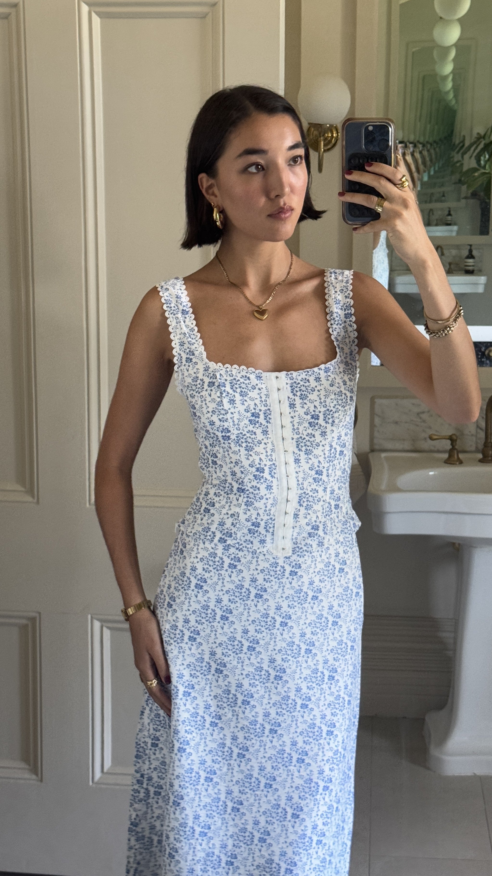 Mylah Top - Blue Floral - Billy J