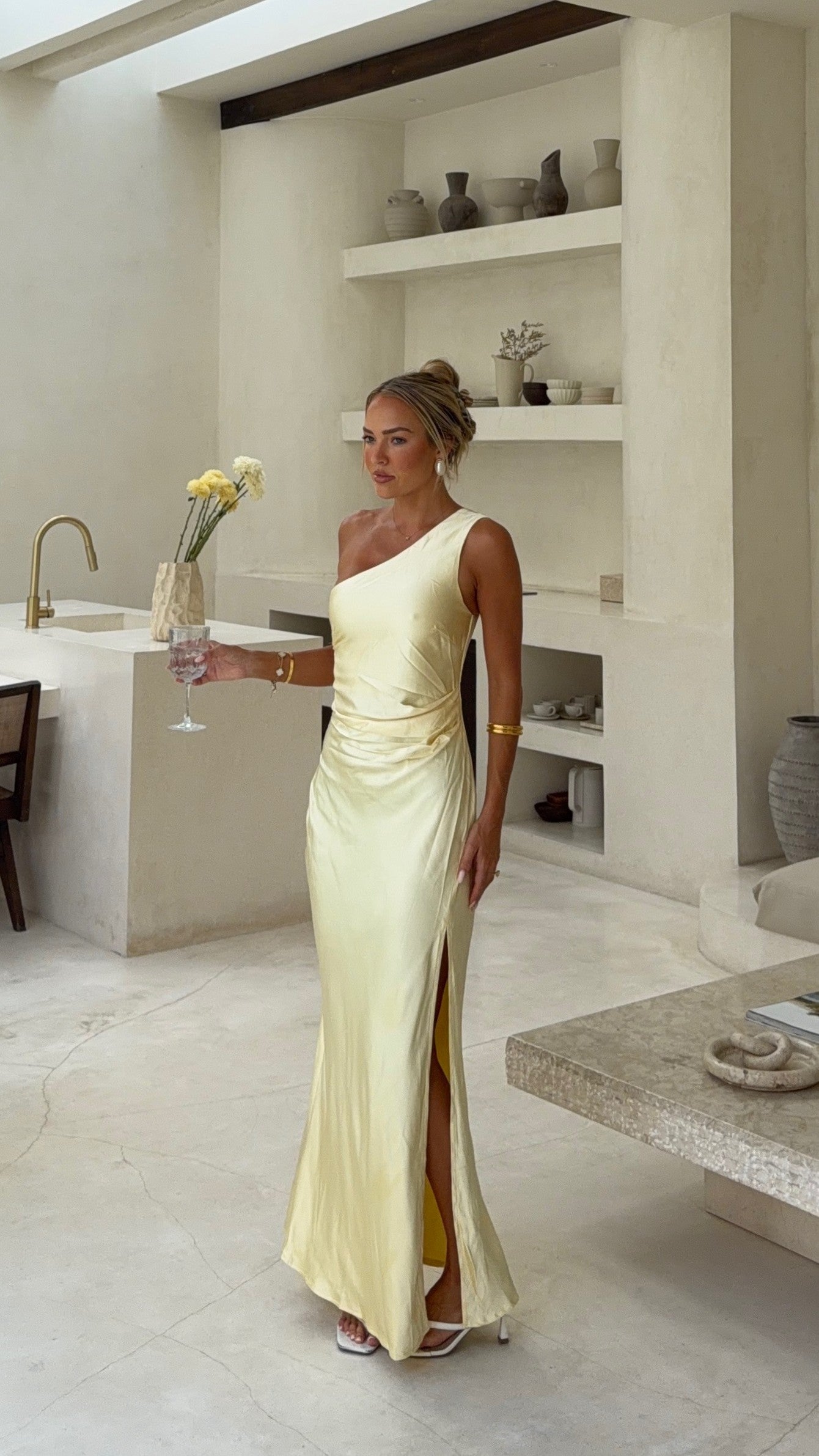 Victoria Maxi Dress - Yellow - Billy J