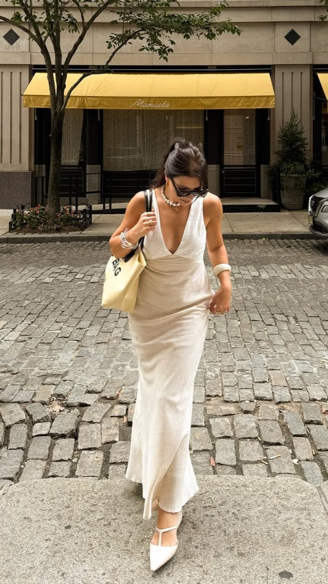Dae Maxi Dress - White/Natural - Billy J