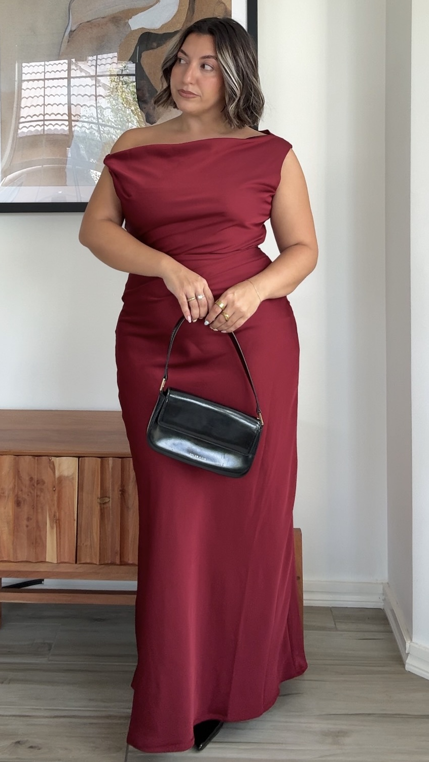 Gigi Maxi Dress - Wine - Billy J