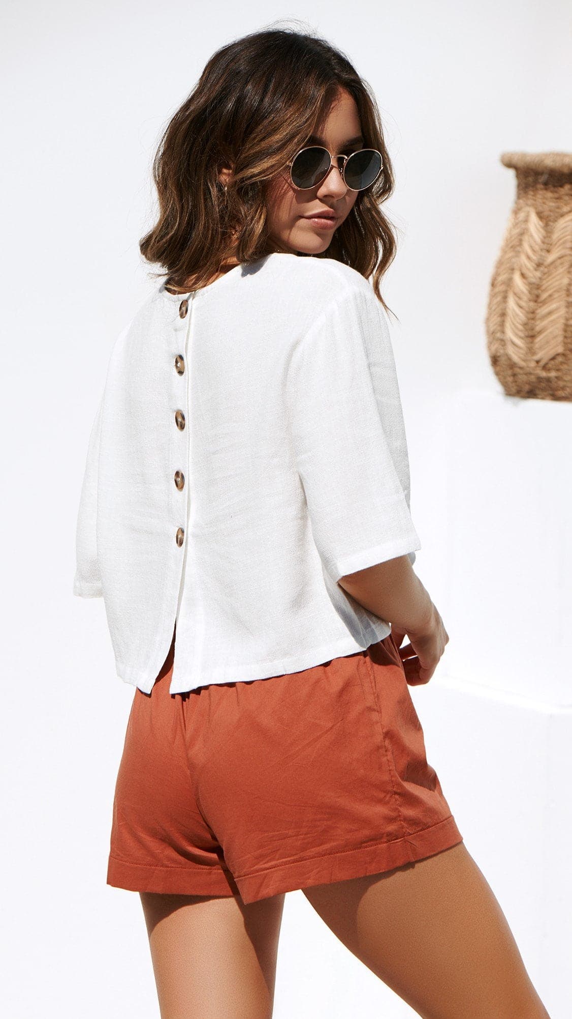 Charlotte Top - White - Billy J