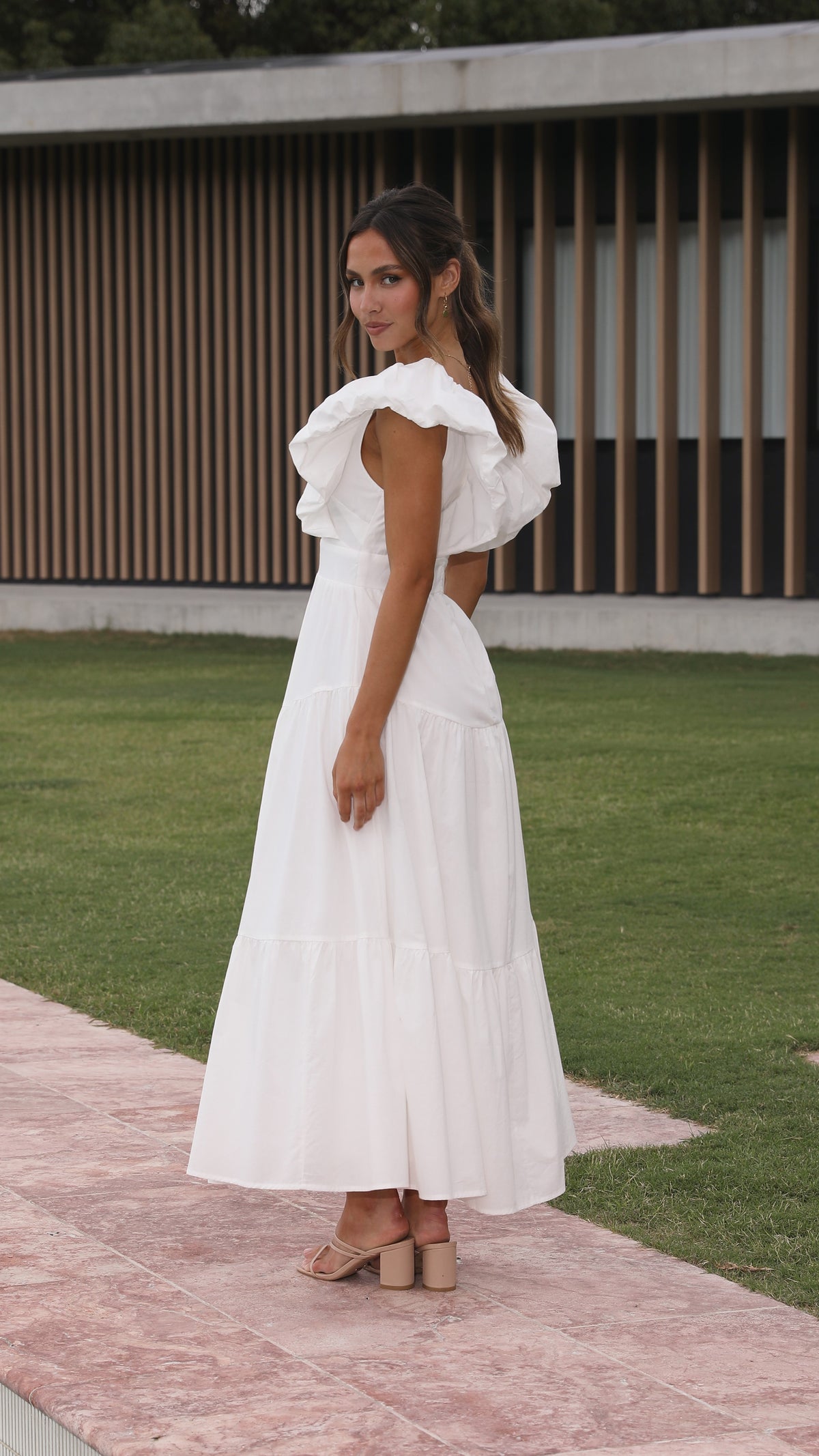 Emma Maxi Dress - White - Billy J
