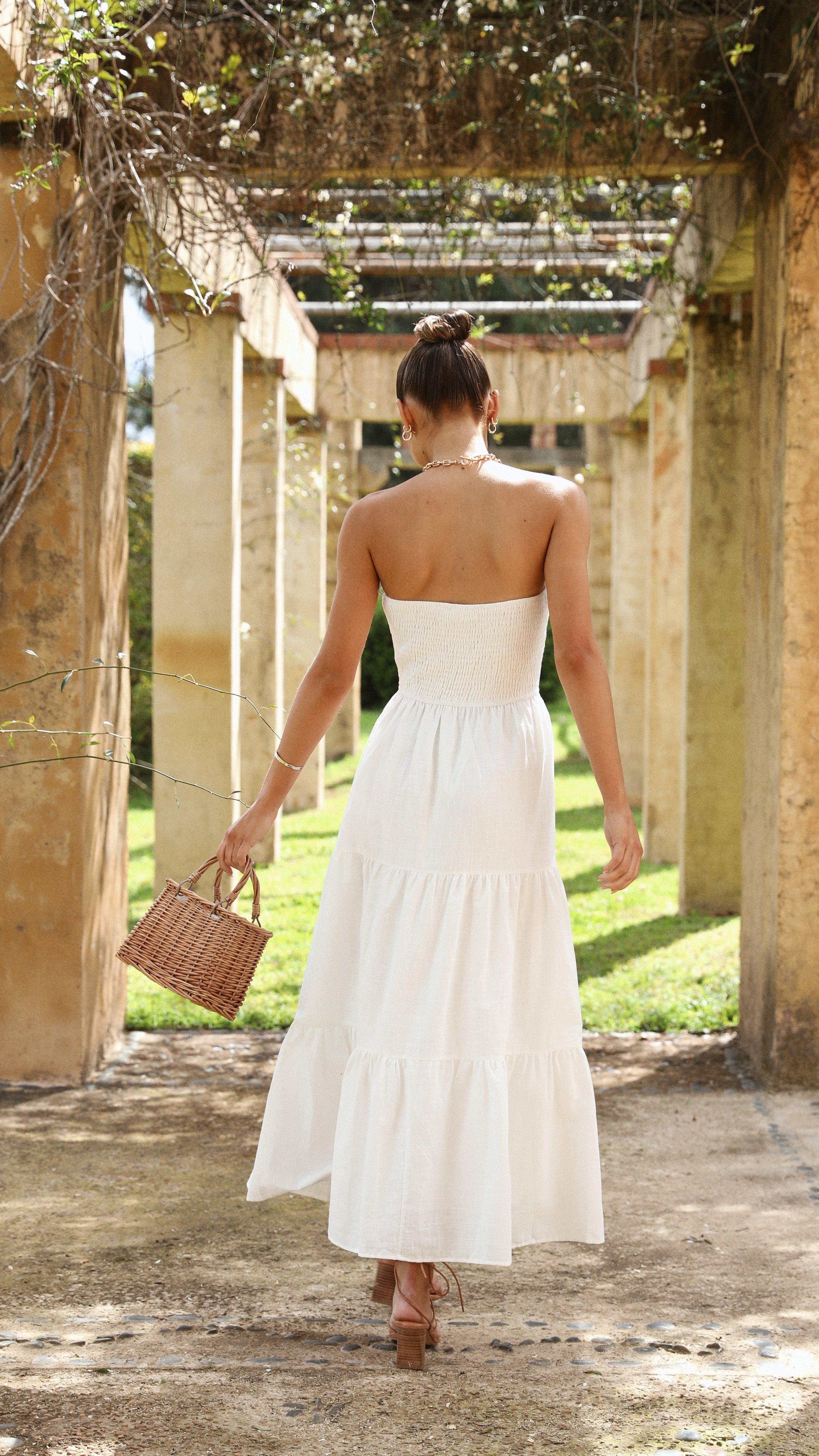 Brooke Maxi Dress - White - Billy J