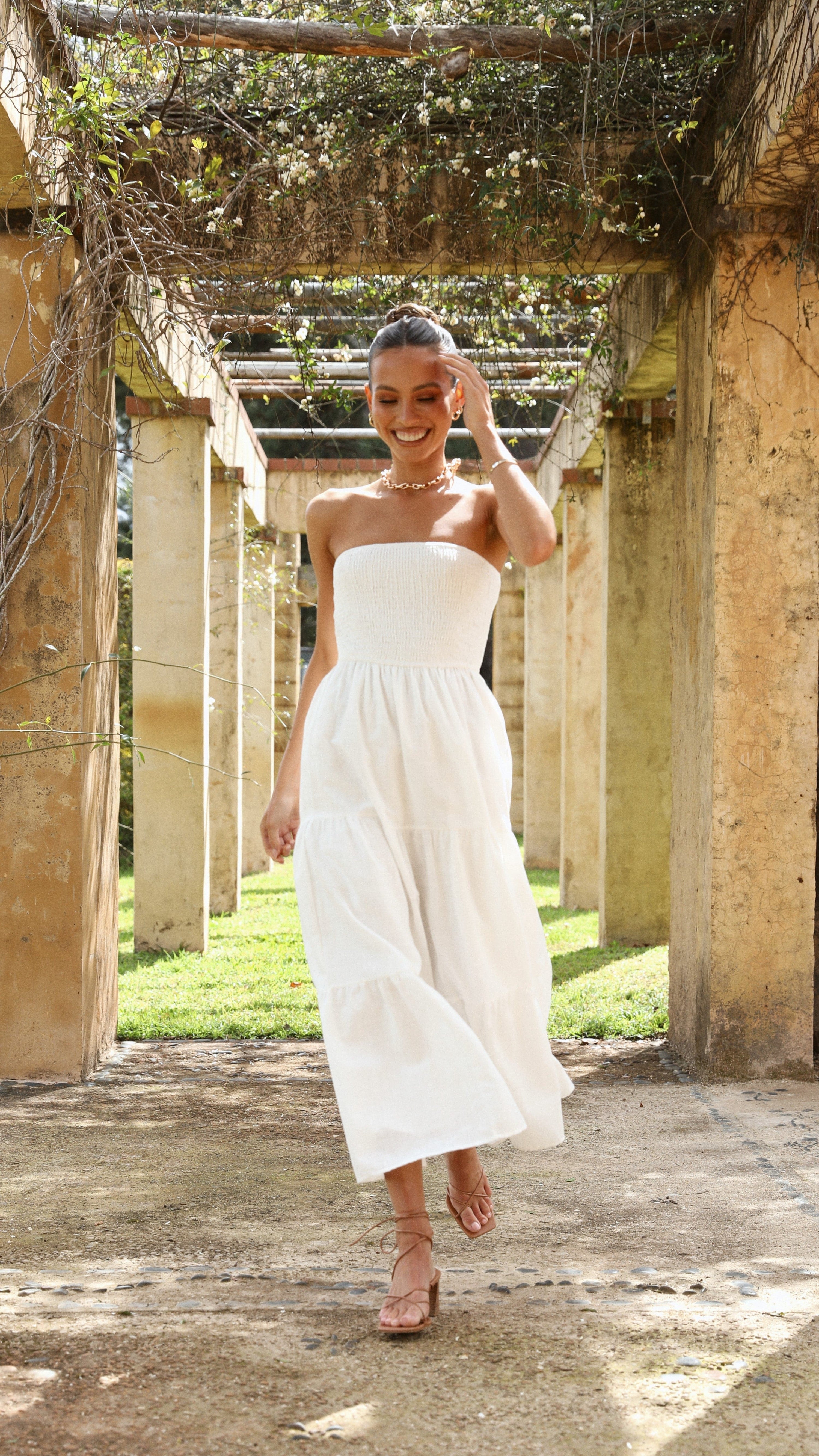 Brooke Maxi Dress - White - Billy J