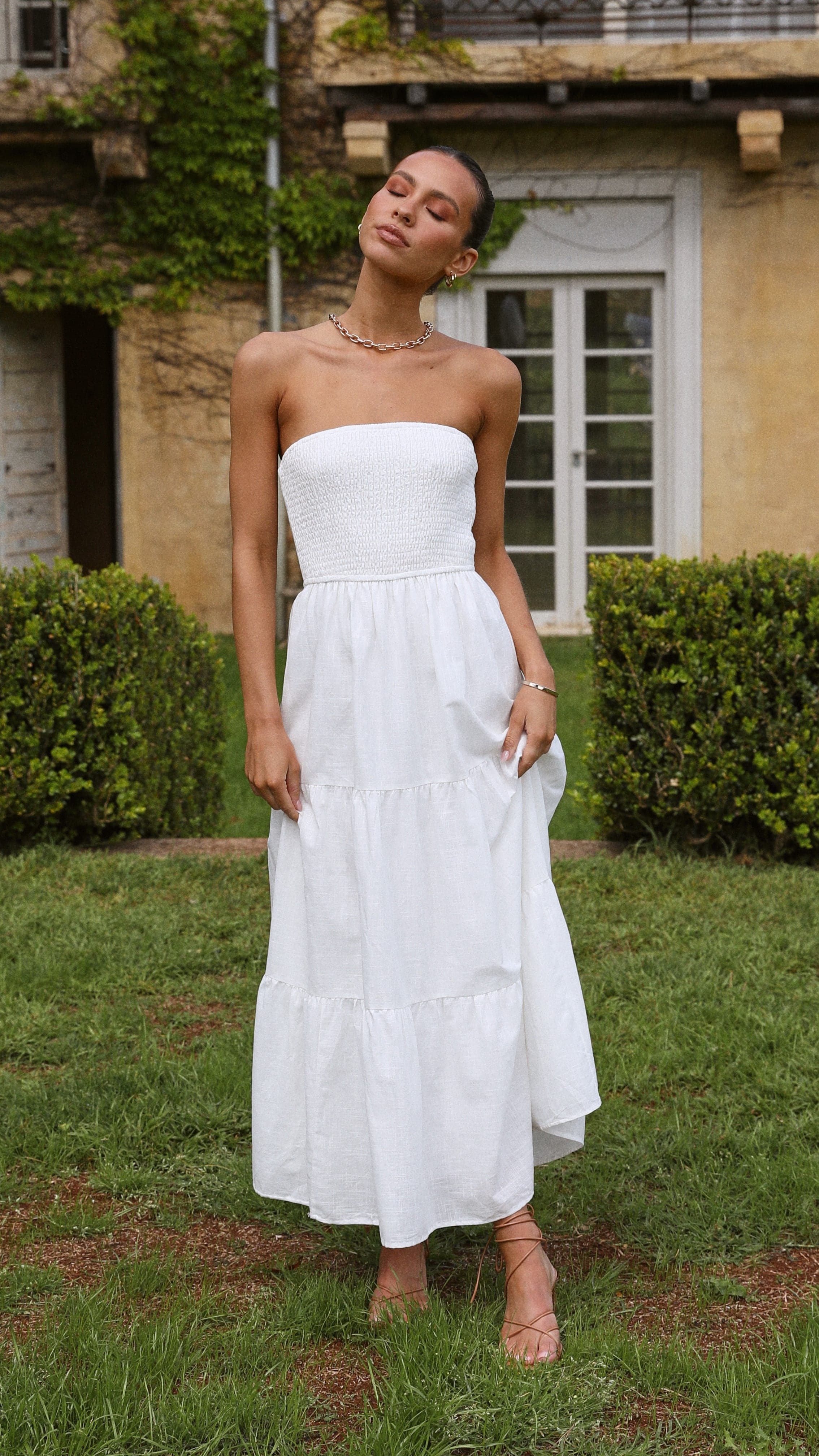 Brooke Maxi Dress - White - Billy J