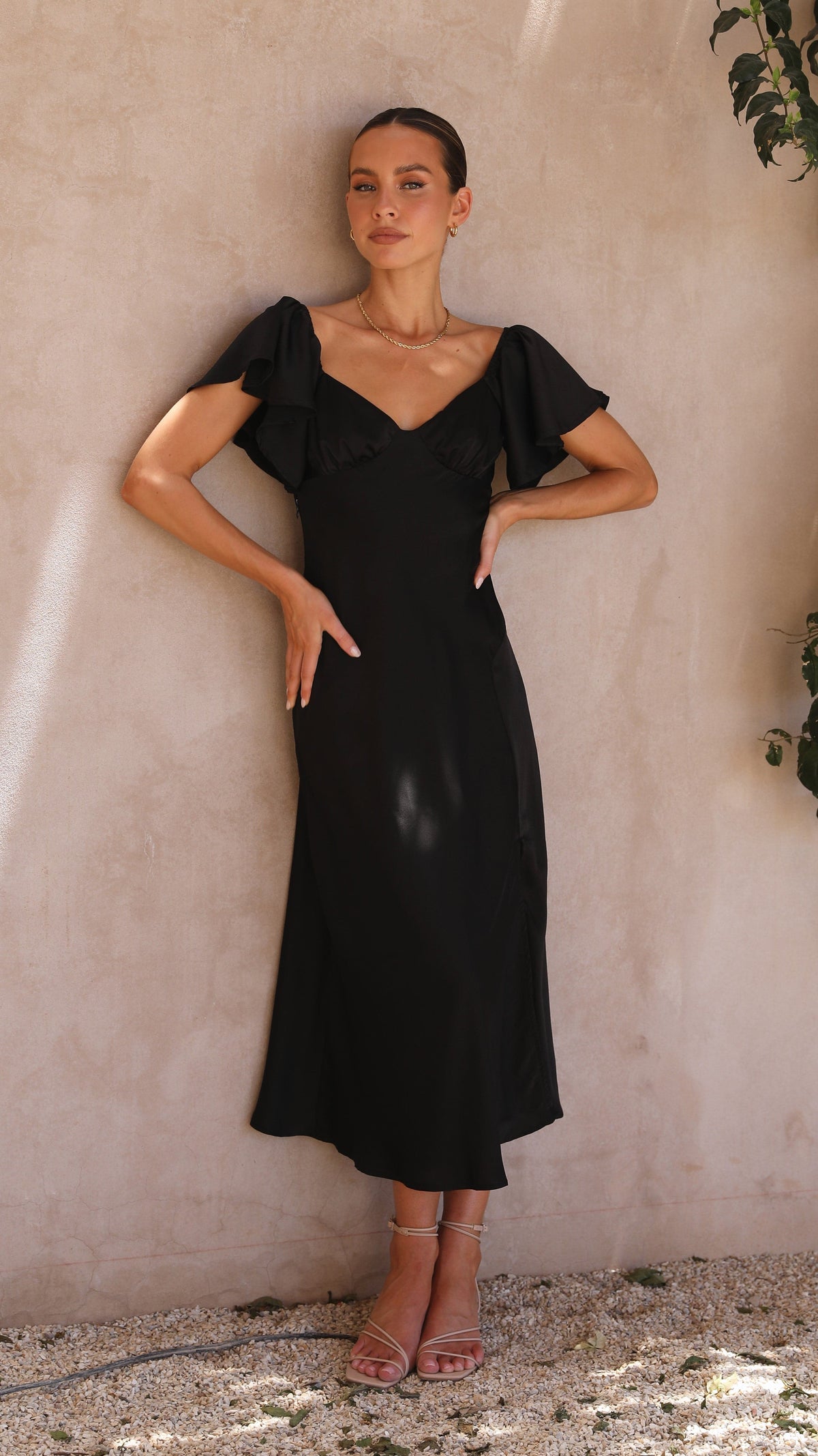 louisa midi dress billy j 10 / Ivory