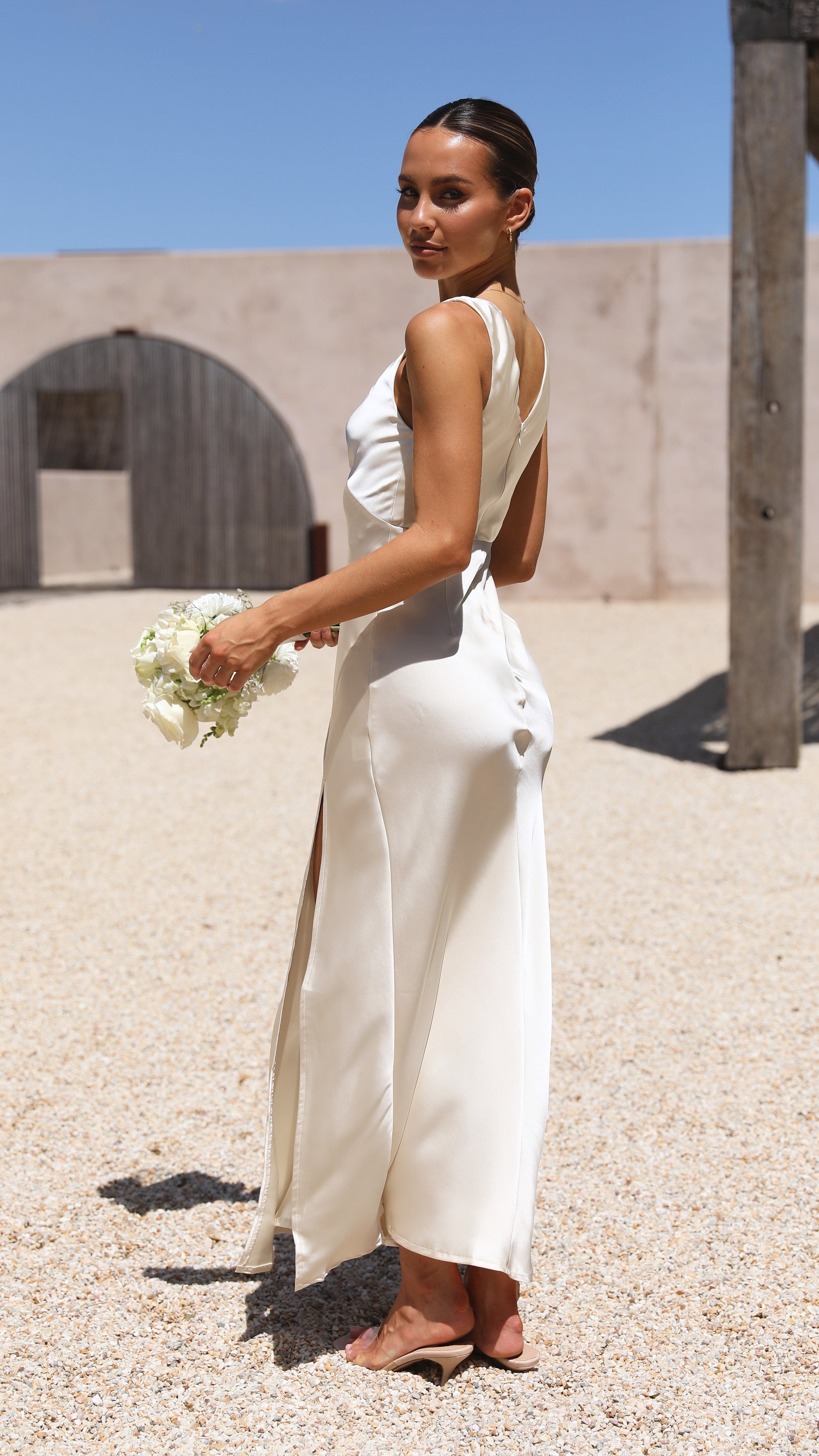 Taylor Maxi Dress - Ivory - Billy J
