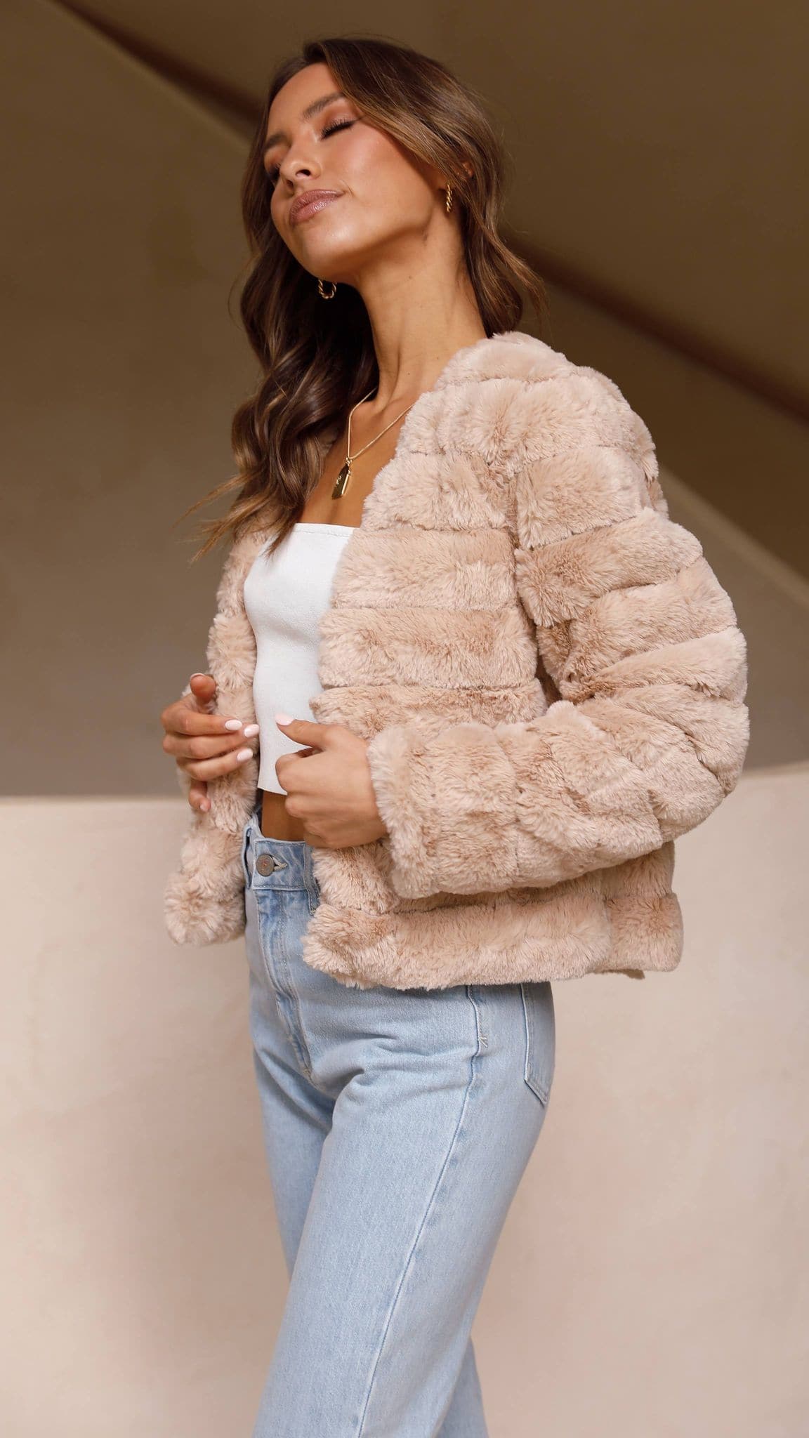 Tully Crop Jacket - Camel - Billy J