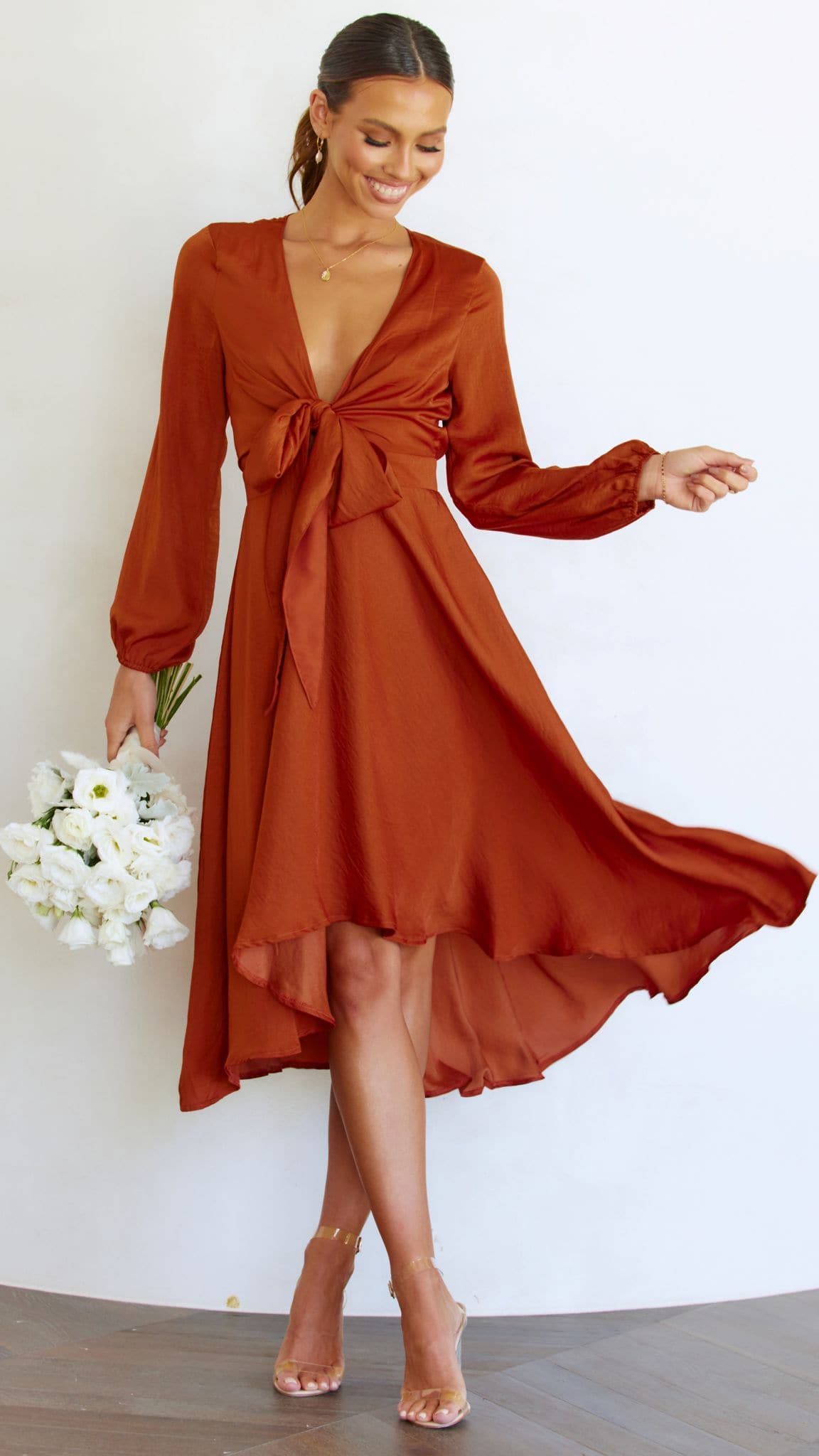 Starry Nights Dress - Rust - Billy J