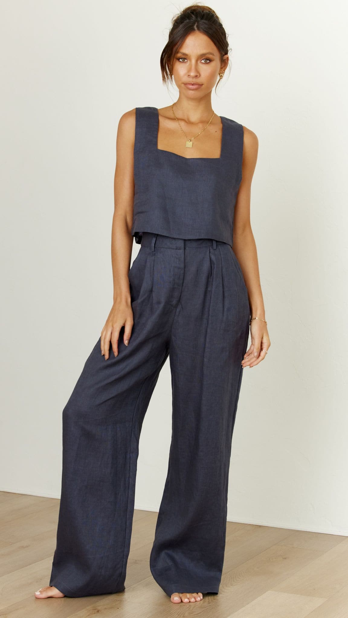 Tillie Crop Top - Ink - Billy J