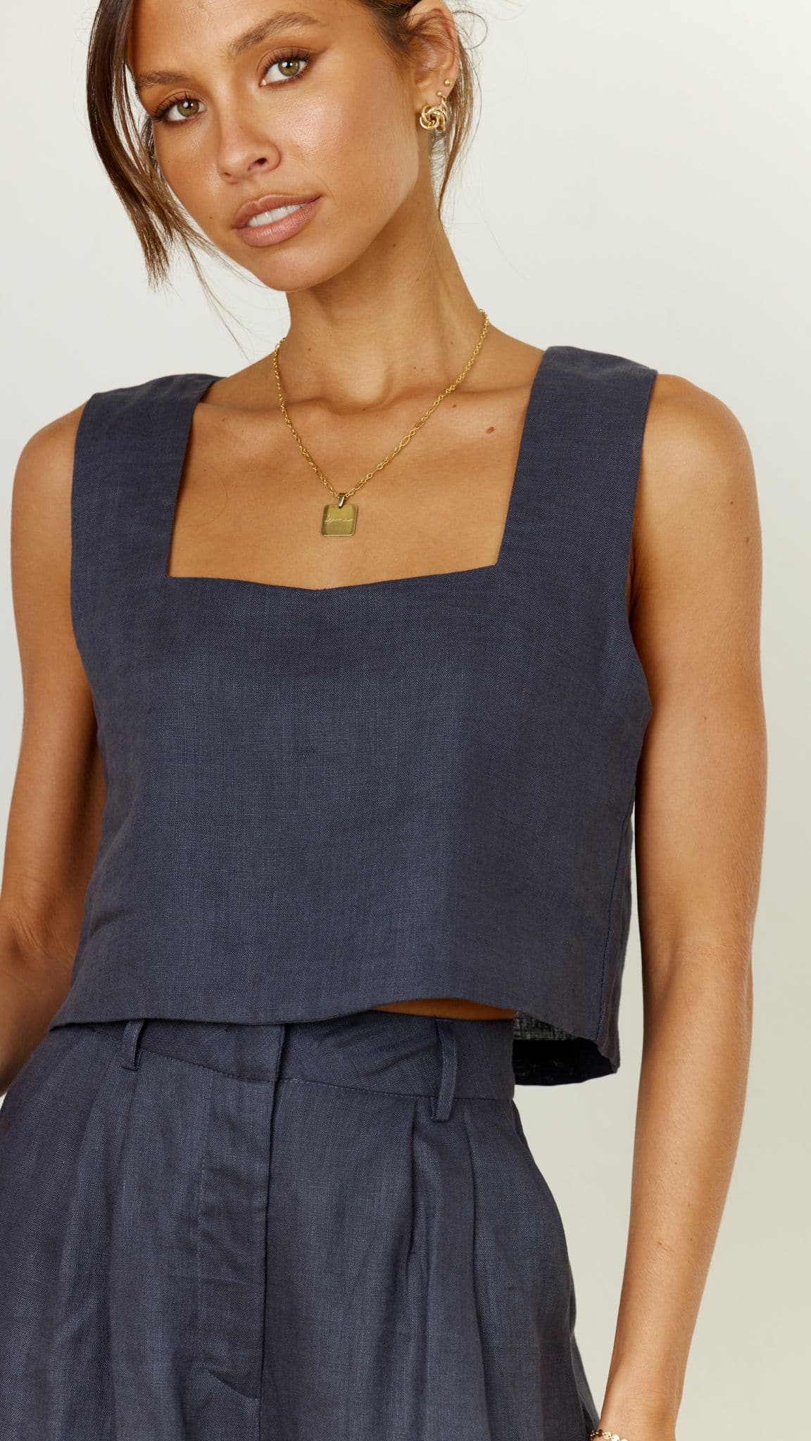 Tillie Crop Top - Ink - Billy J