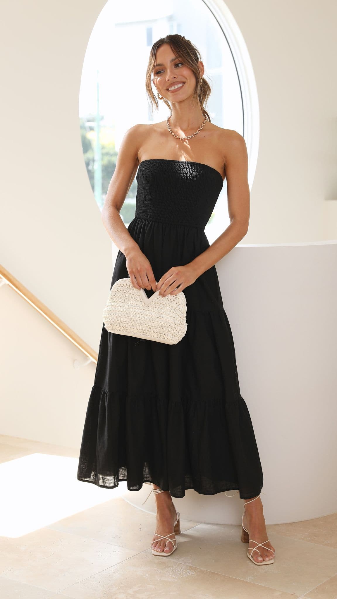 Brooke Maxi Dress - Black - Billy J