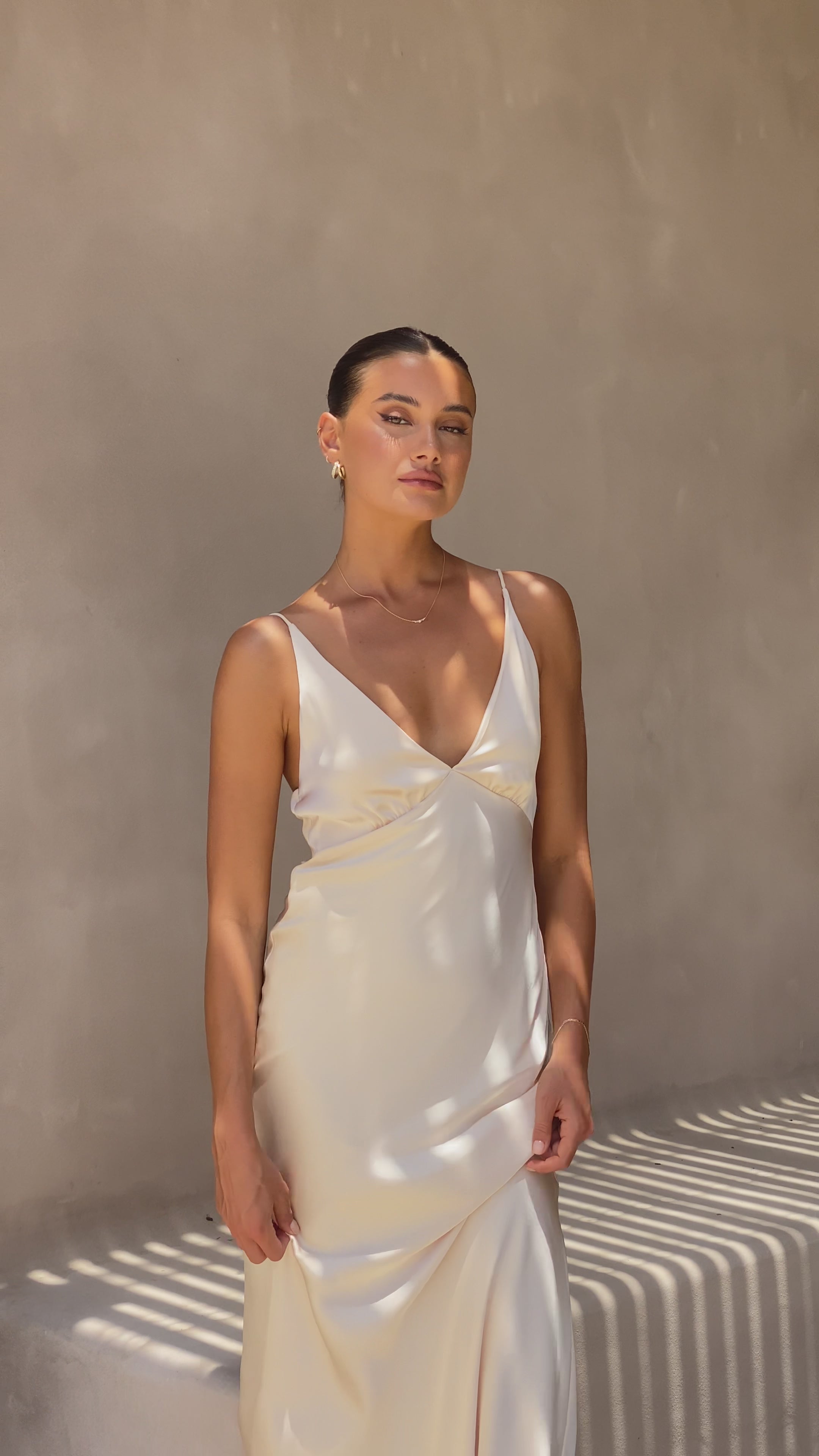 Load video: Ziah Maxi Dress - Soft Gold