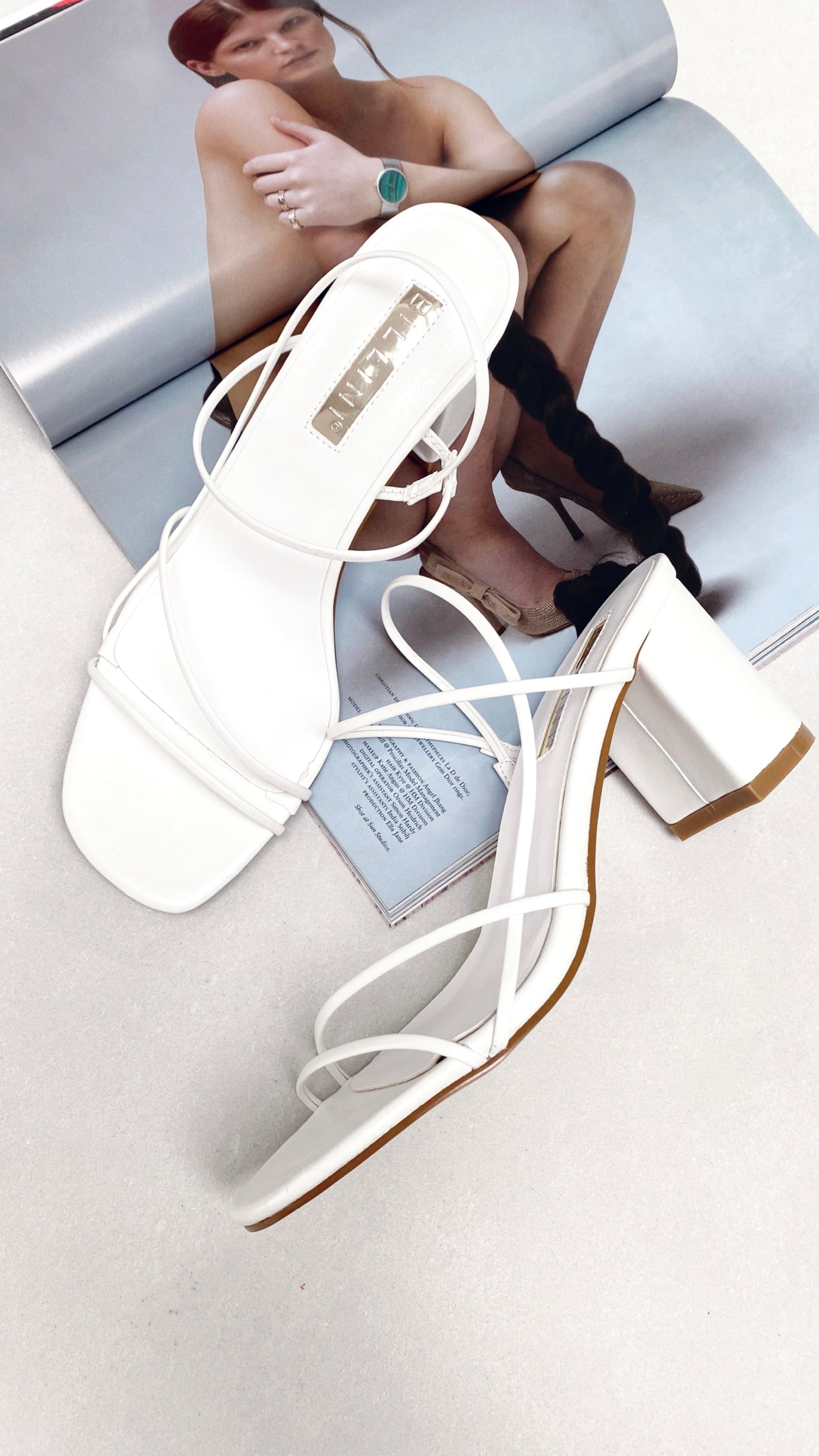 Yachi Heels - White - Billy J