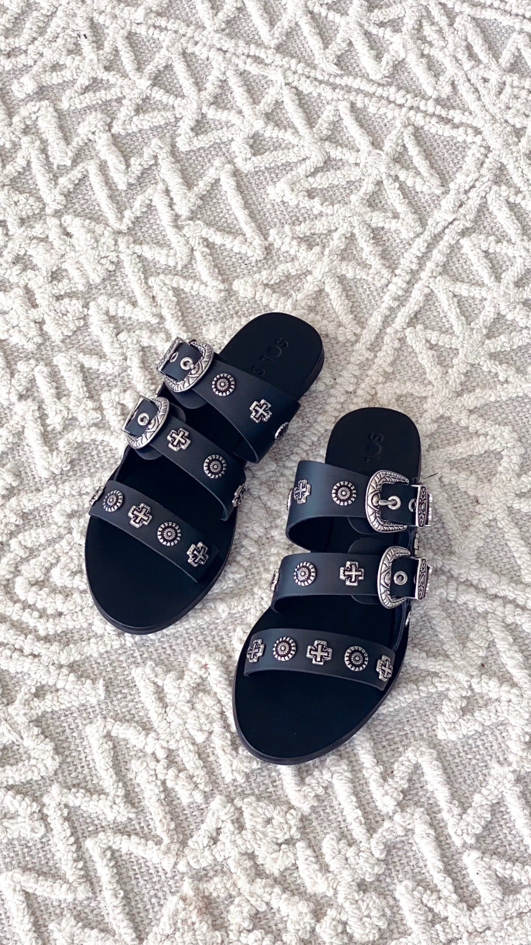 Sol Sana Eastwood Slide - Black Silver - Billy J