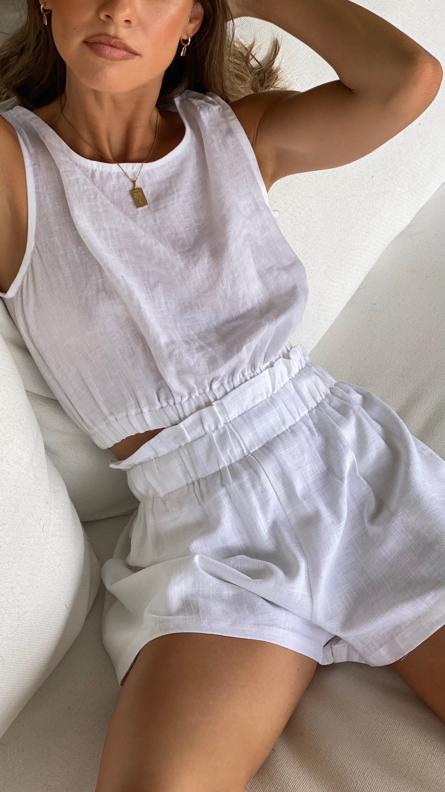 Leila Shorts - White - Billy J