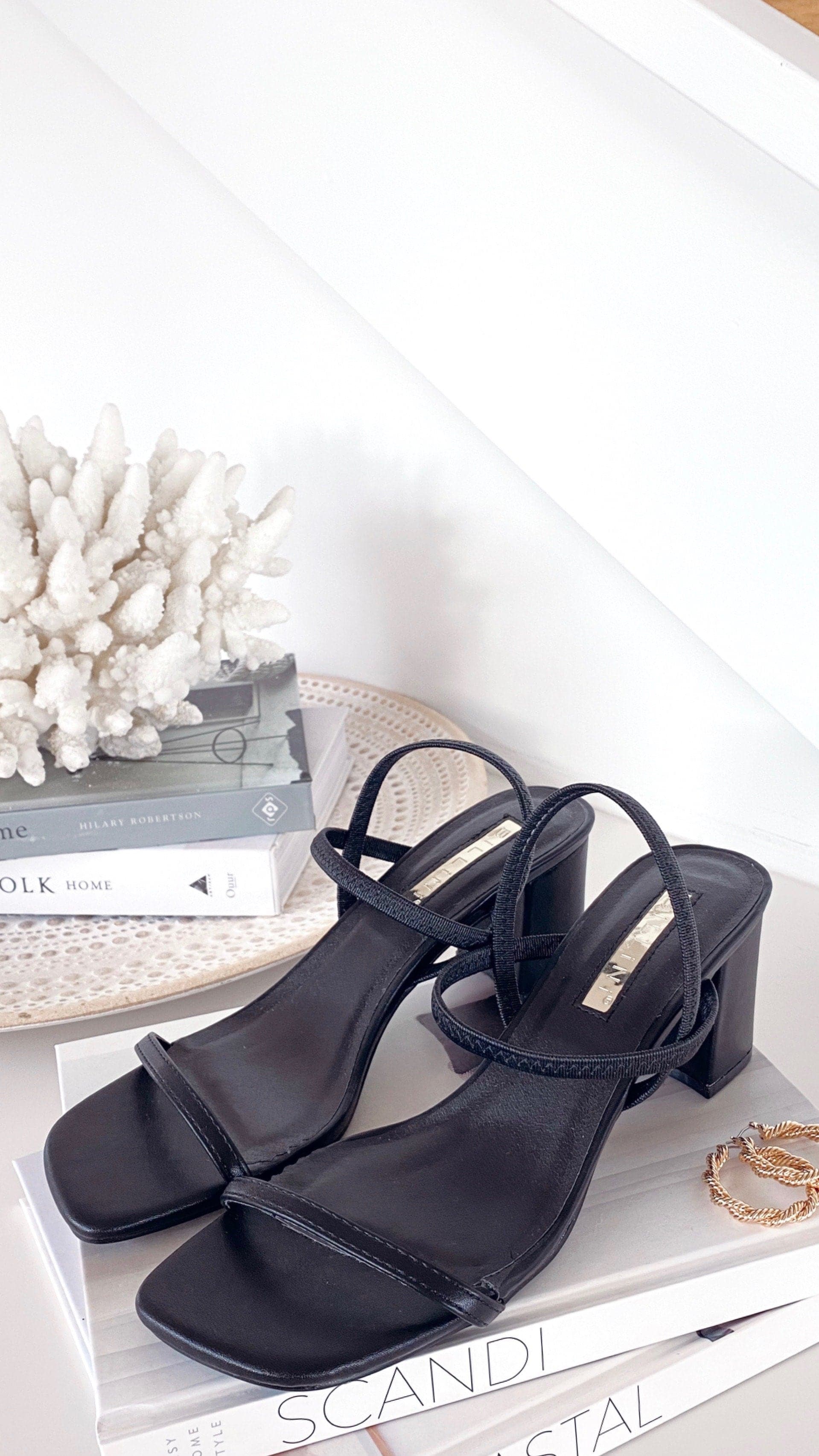 Balton Mule Heels - Black - Billy J