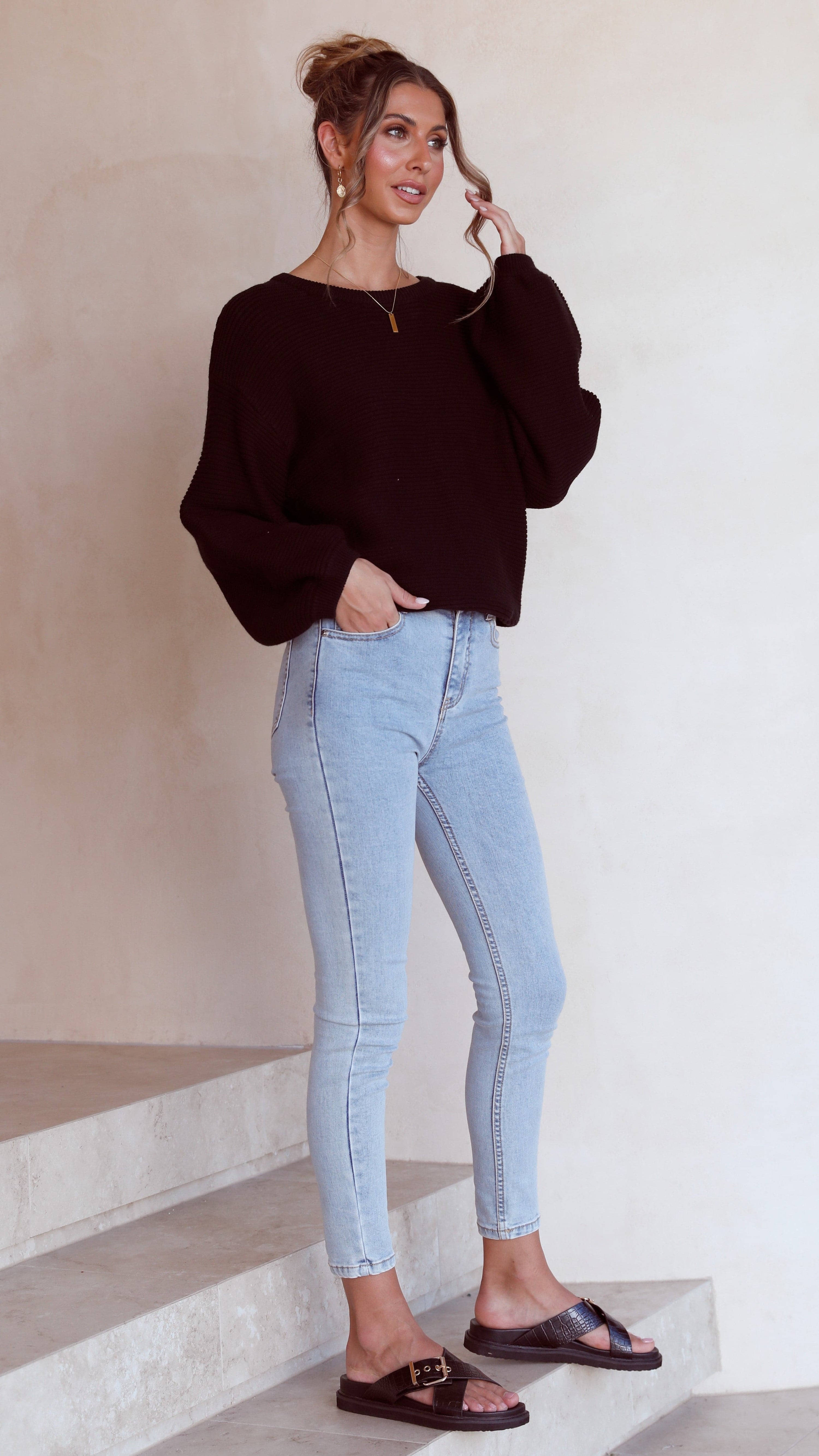 Carmel Knit - Black - Billy J