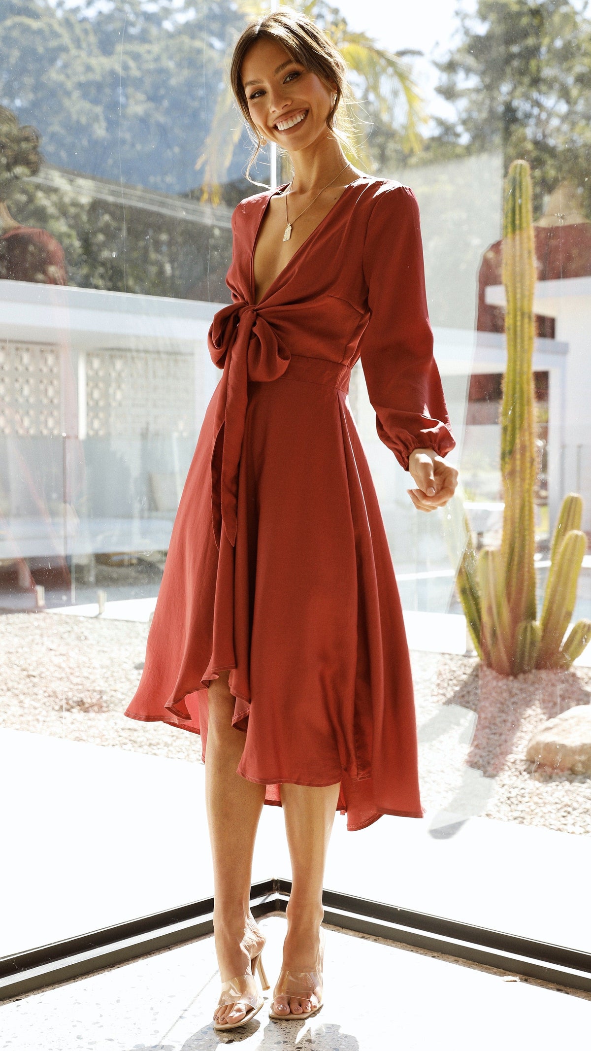 Starry Nights Dress - Berry - Billy J