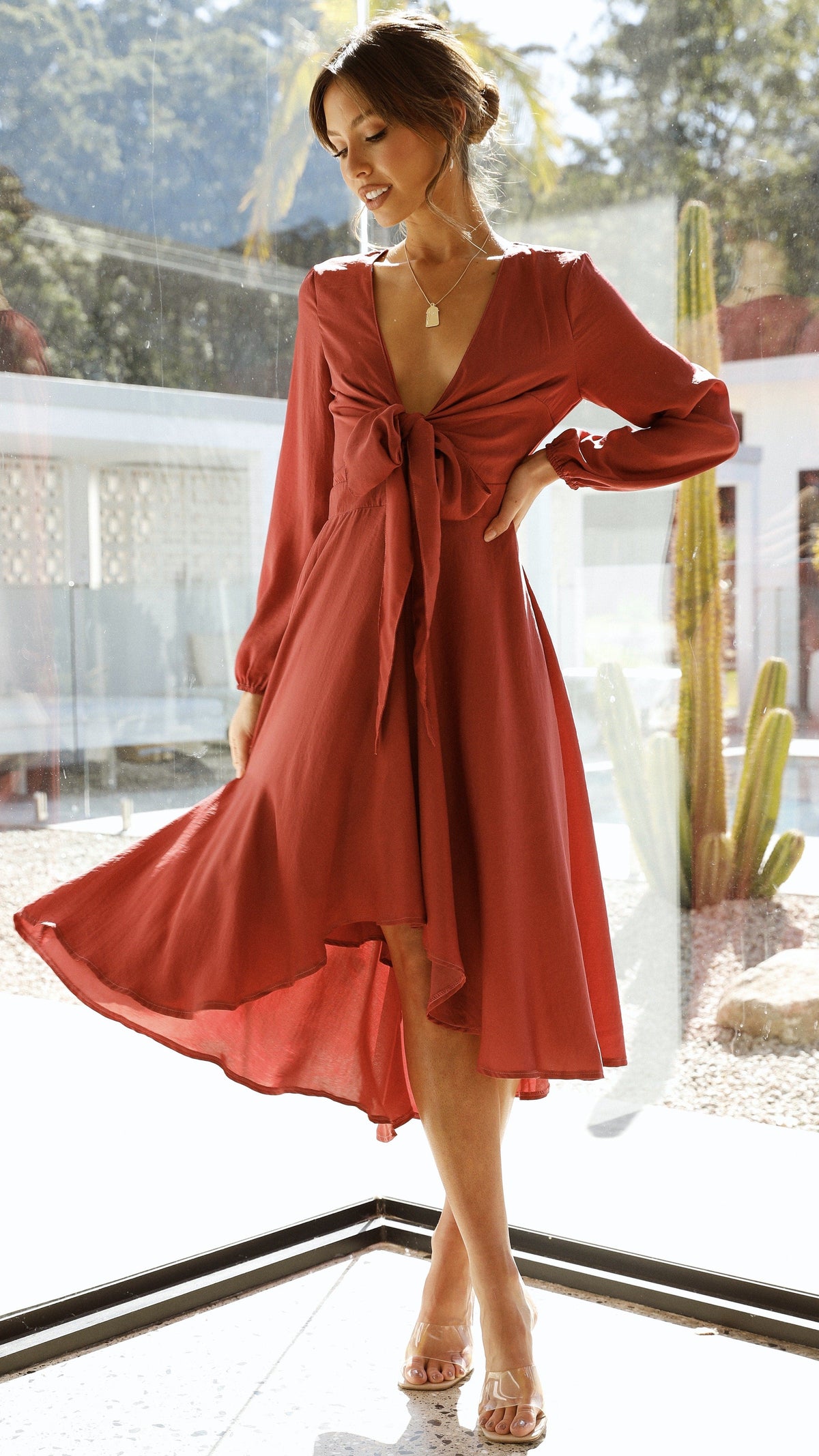 Starry Nights Dress - Berry - Billy J